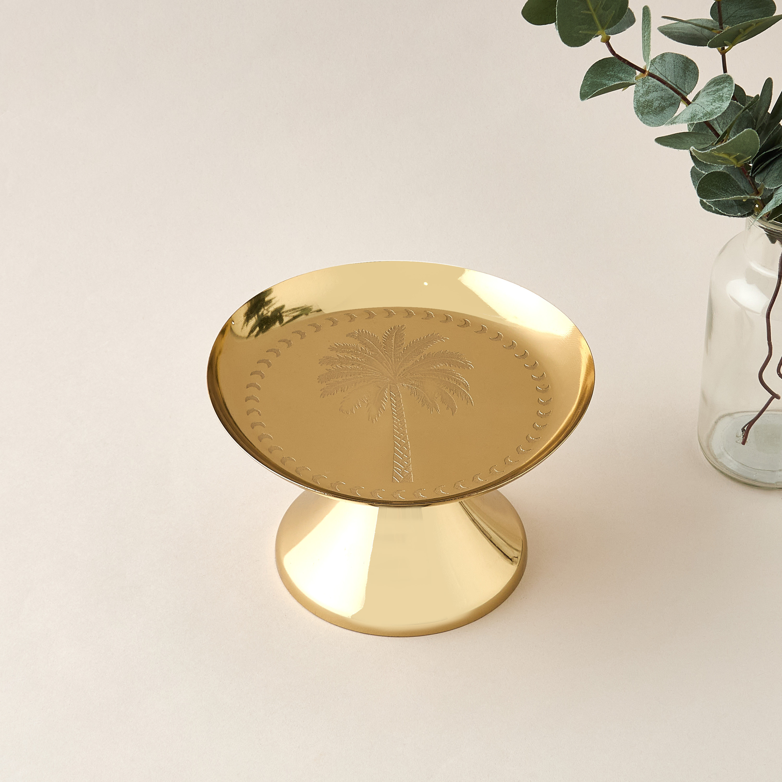 Palm Tree Engraved Cake Stand - 19x12 cms-household-dining-serveware-cakestands-image-2