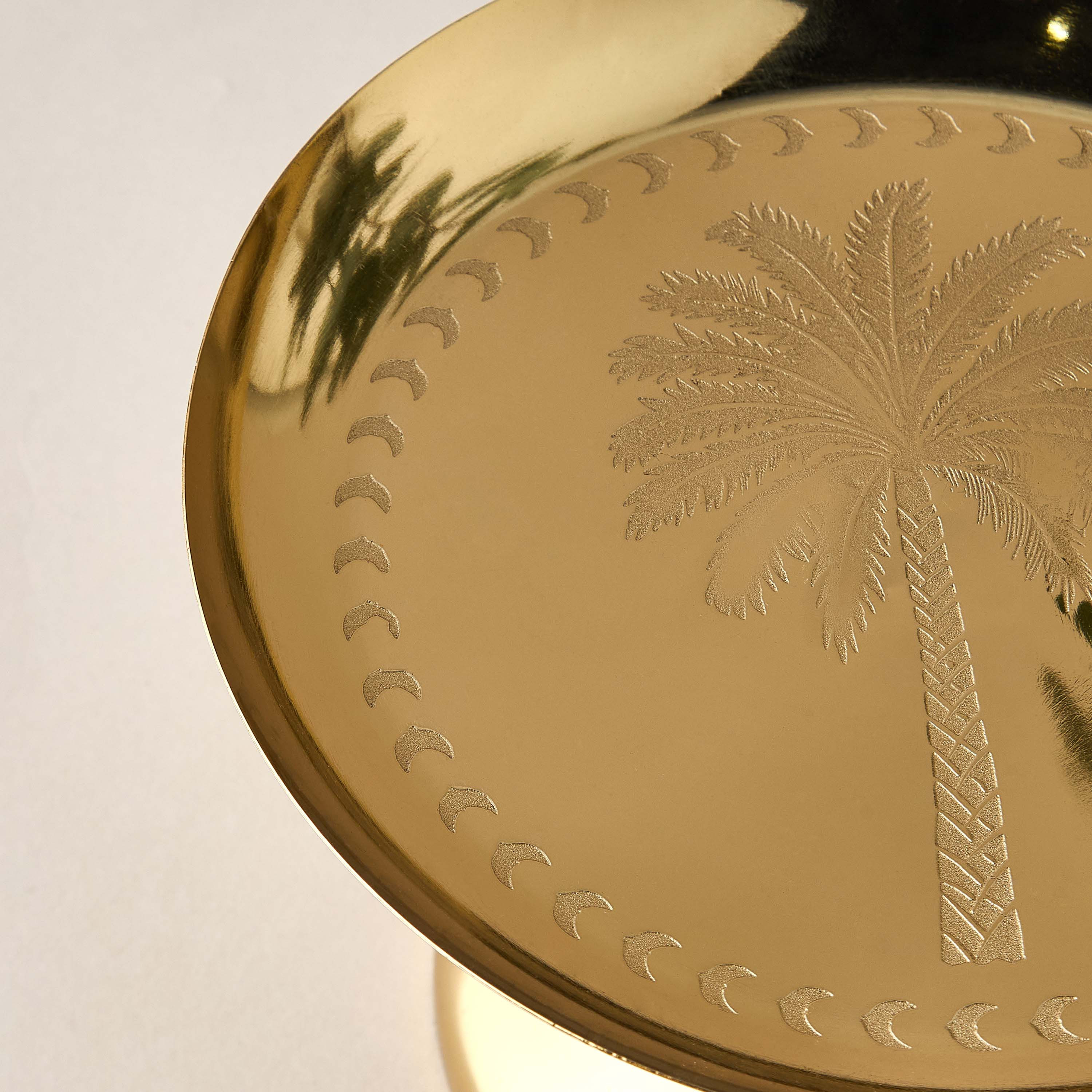 Palm Tree Engraved Cake Stand - 19x12 cms-household-dining-serveware-cakestands-image-3