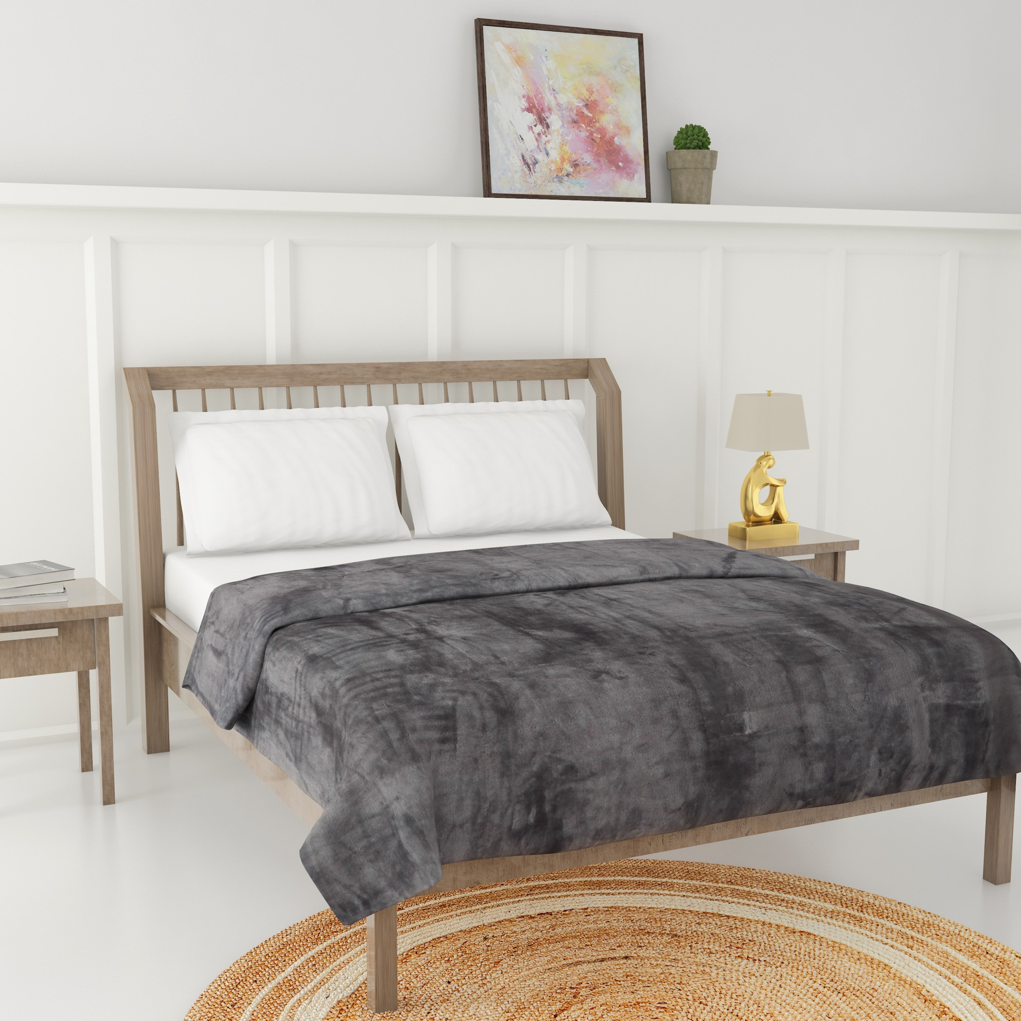 Luxury Flannel Blanket - 200x220 cms-household-cushionsandthrows-throwsandblankets-blankets-image-2