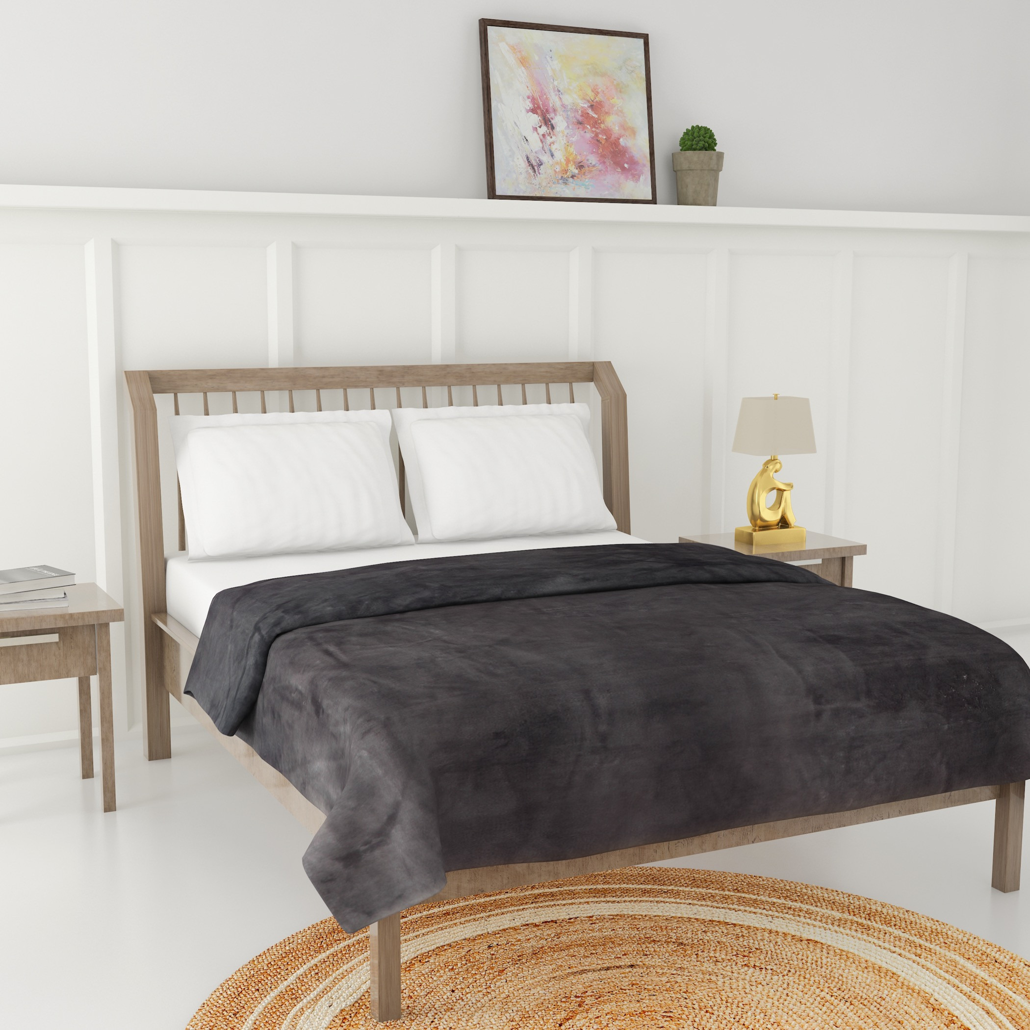 Luxury Flannel Blanket - 150x200 cms-household-cushionsandthrows-throwsandblankets-blankets-image-2