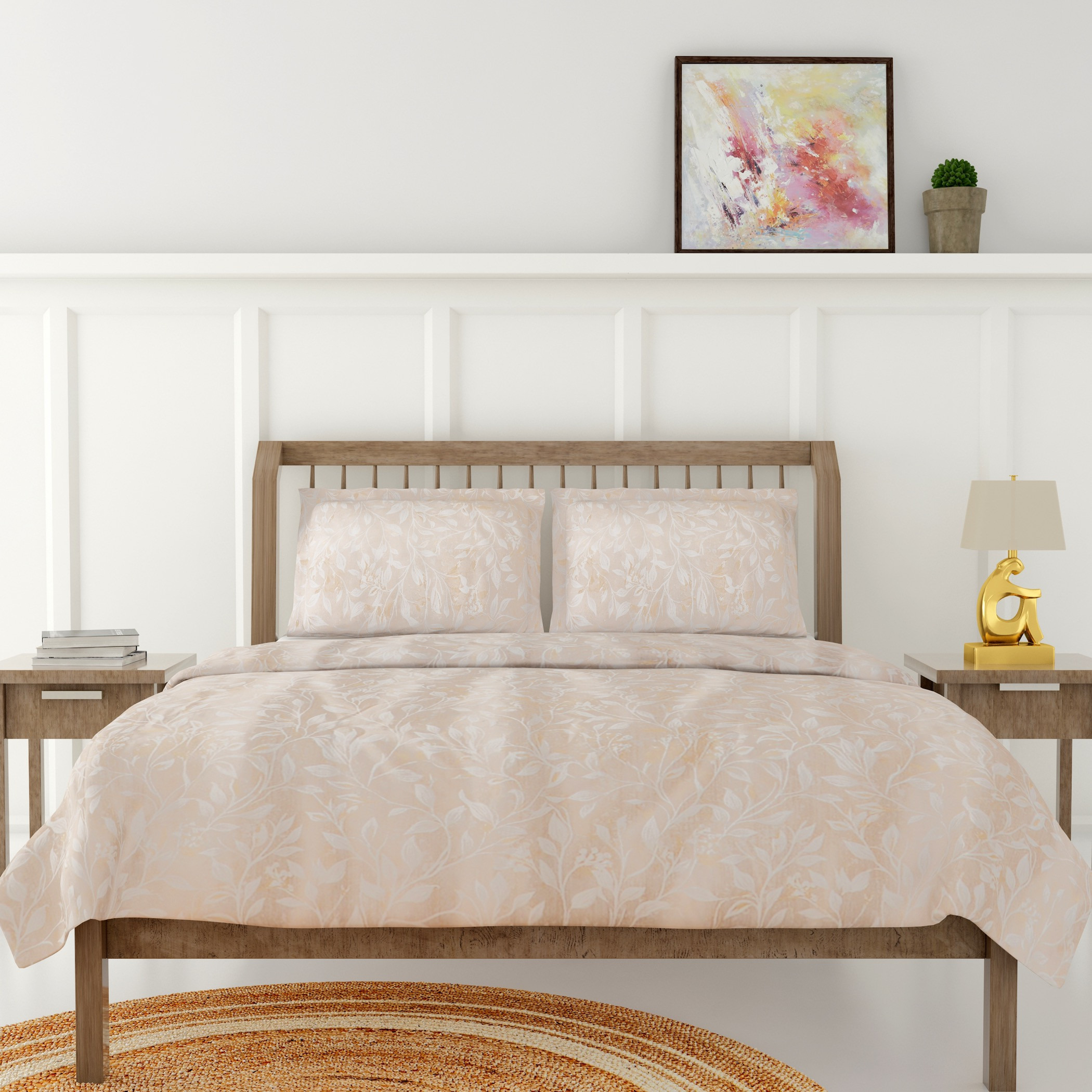 Floral Print 3-Piece King Comforter Set - 240x260 cms-household-bedding-comfortersandbedspreads-comforters-image-1