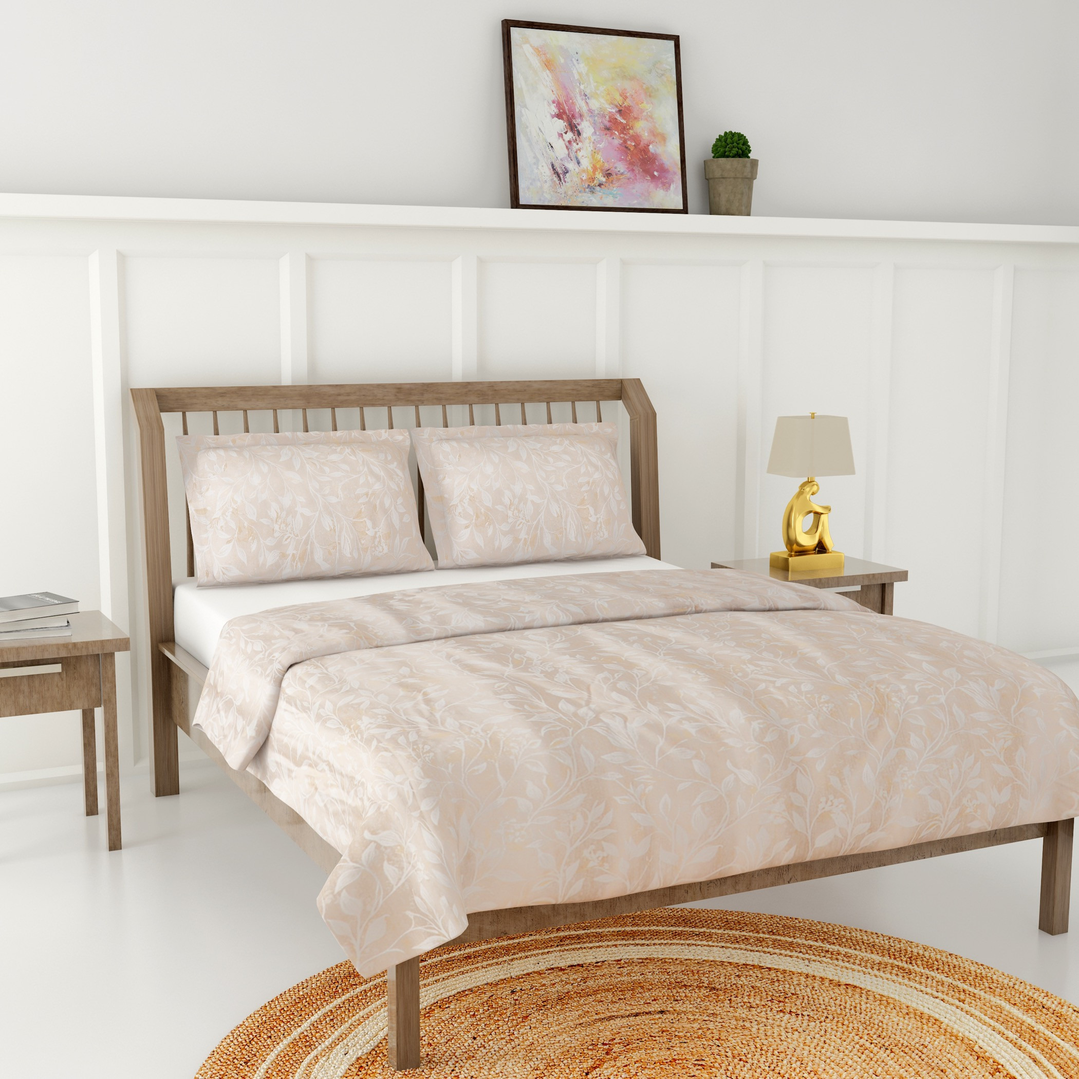 Floral Print 3-Piece King Comforter Set - 240x260 cms-household-bedding-comfortersandbedspreads-comforters-image-2