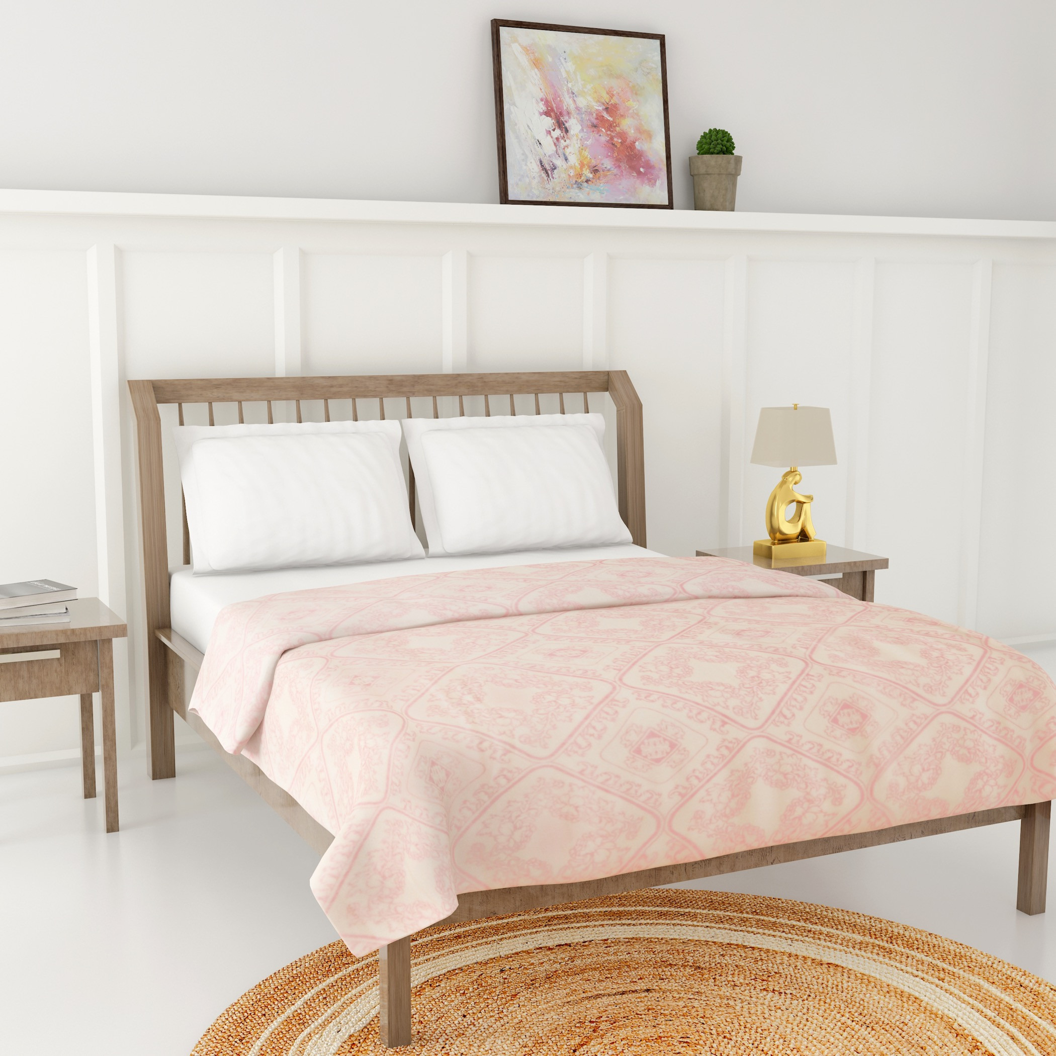 Printed Silky Flannel Blanket - 220x240 cms-household-cushionsandthrows-throwsandblankets-blankets-image-2