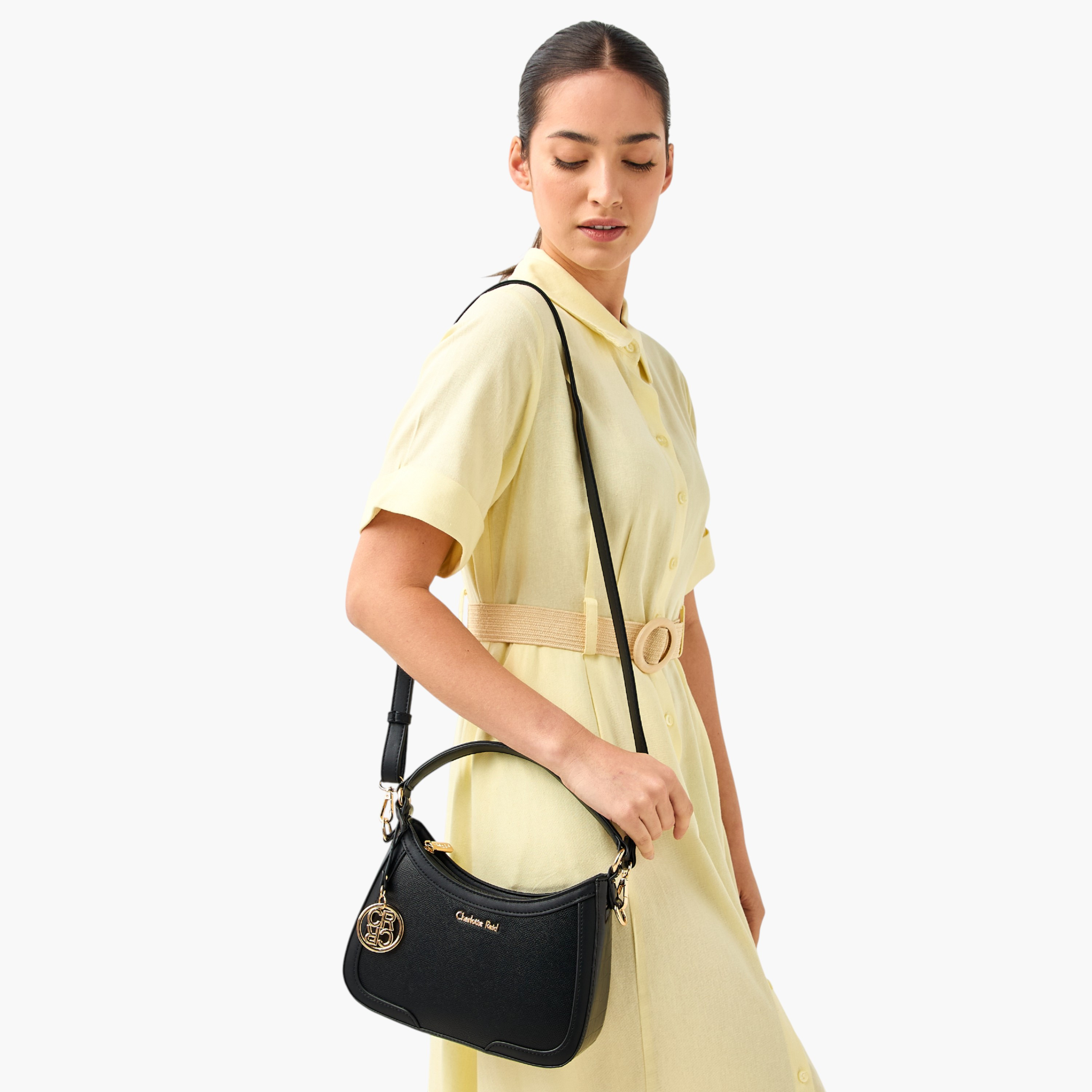 Charlotte Reid Textured Shoulder Bag with Pouch-women-bagsandwallets-handbags-image-10