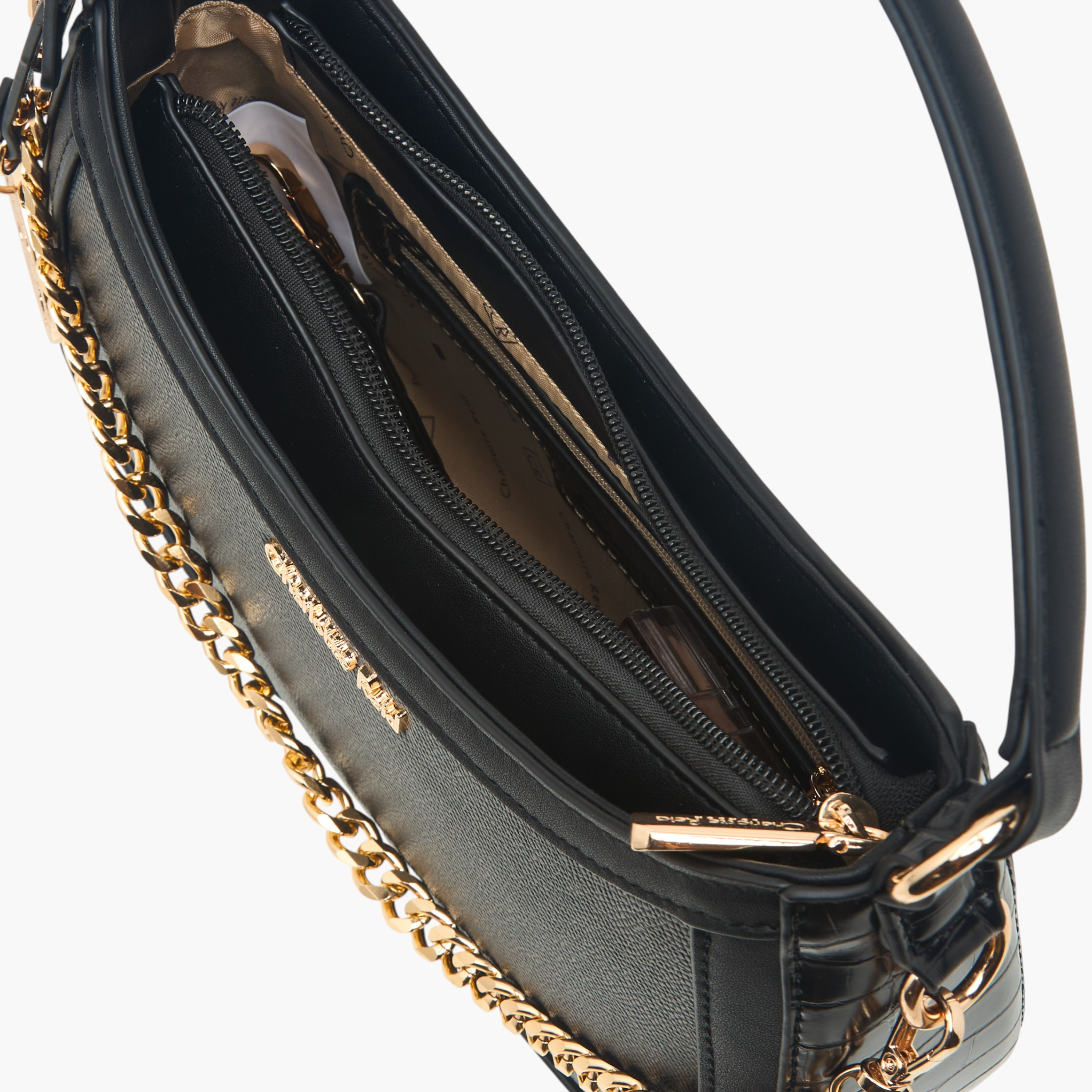 Charlotte Reid Textured Shoulder Bag with Pouch-women-bagsandwallets-handbags-image-11