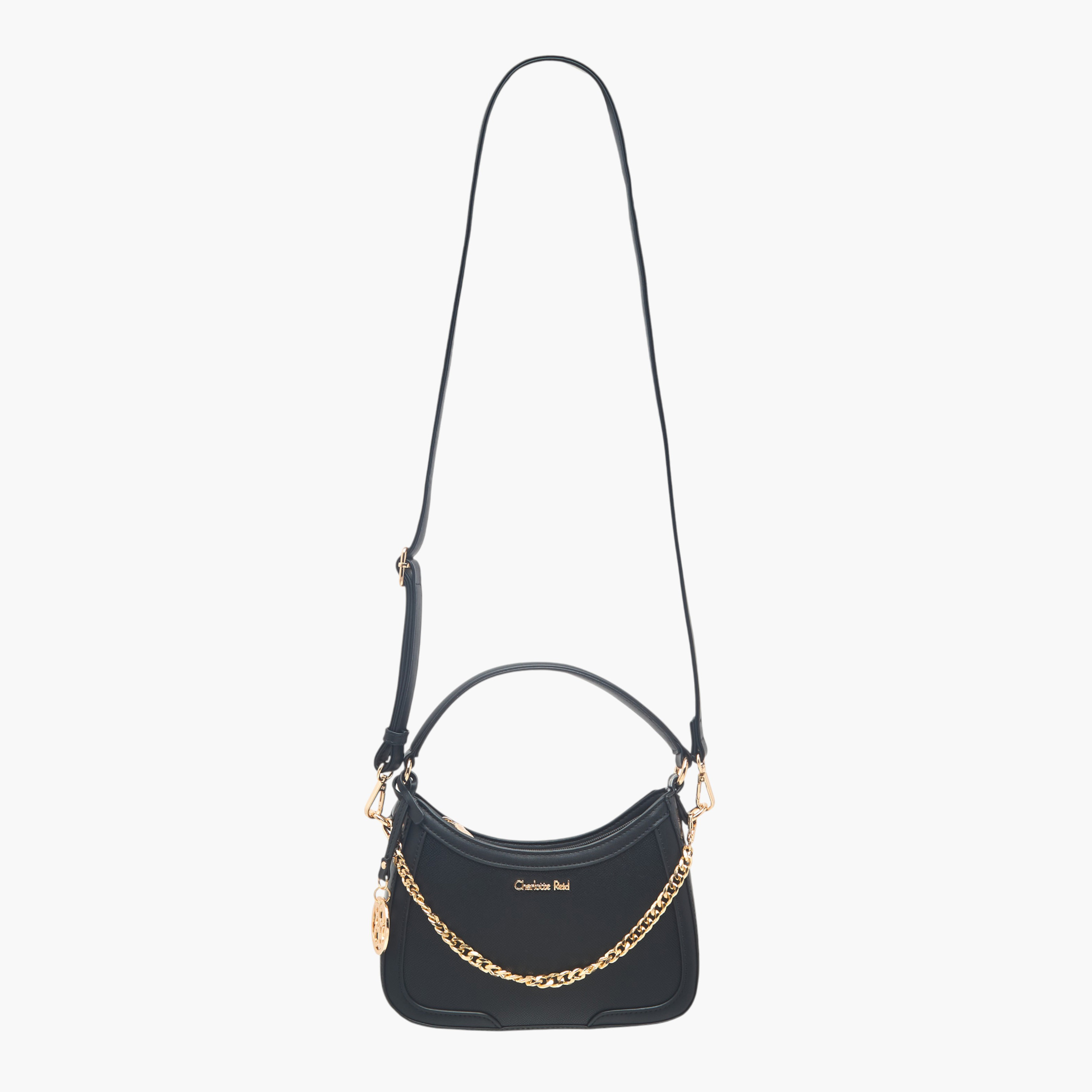 Charlotte Reid Textured Shoulder Bag with Pouch-women-bagsandwallets-handbags-image-3
