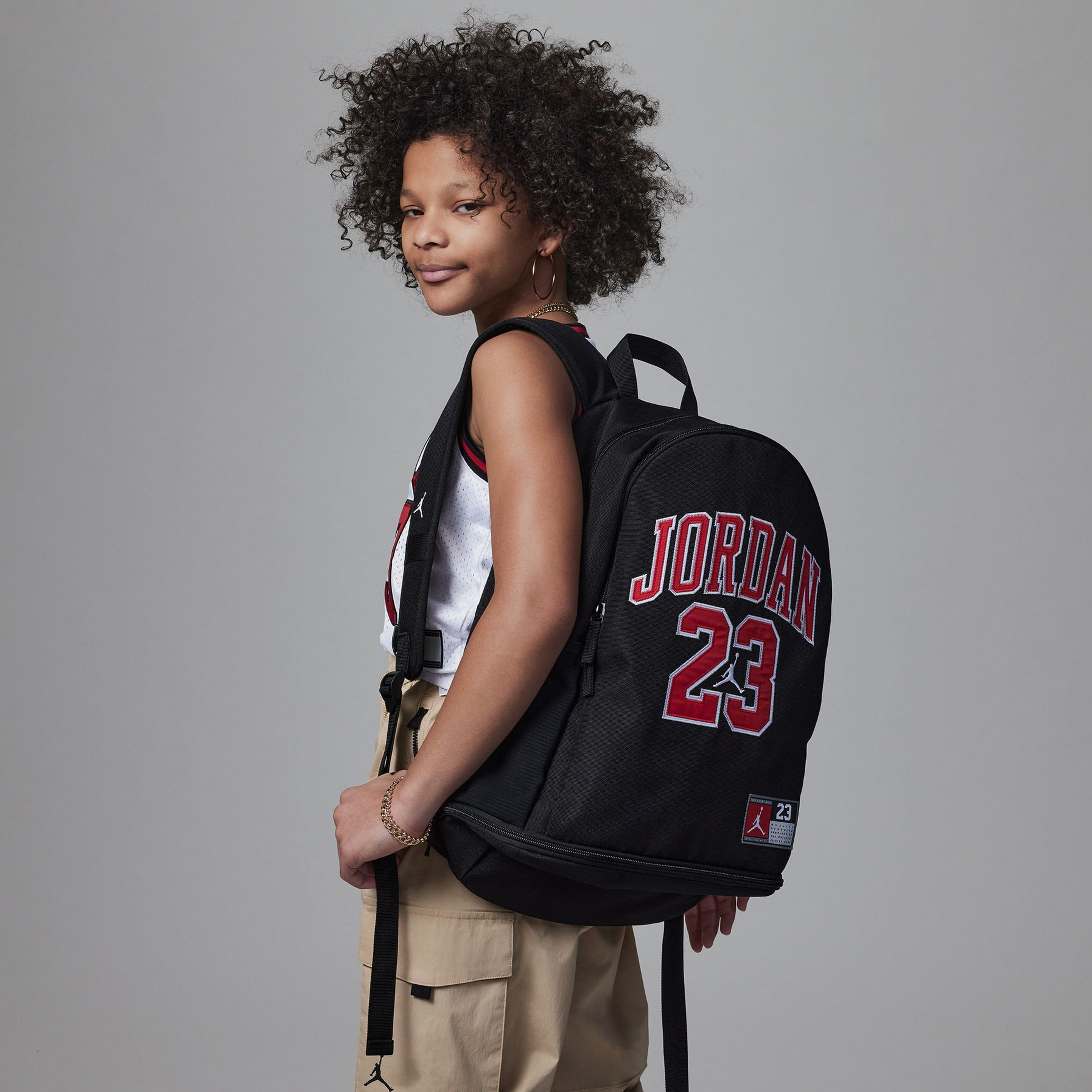 Nike Air Jordan Jersey Backpack - 23L - Black-school-bagsandbackpacks-backpacks-image-4