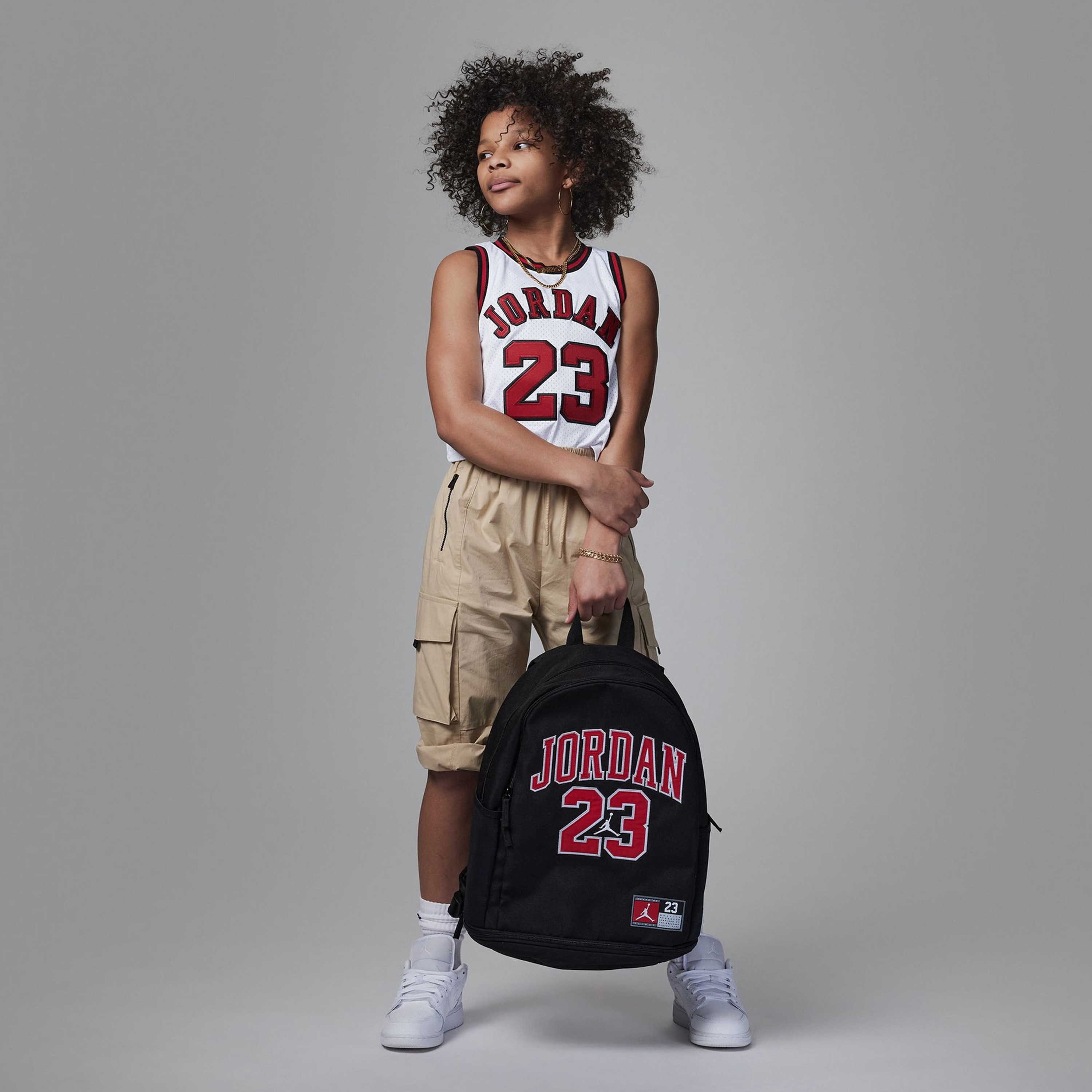 Nike Air Jordan Jersey Backpack - 23L - Black-school-bagsandbackpacks-backpacks-image-5