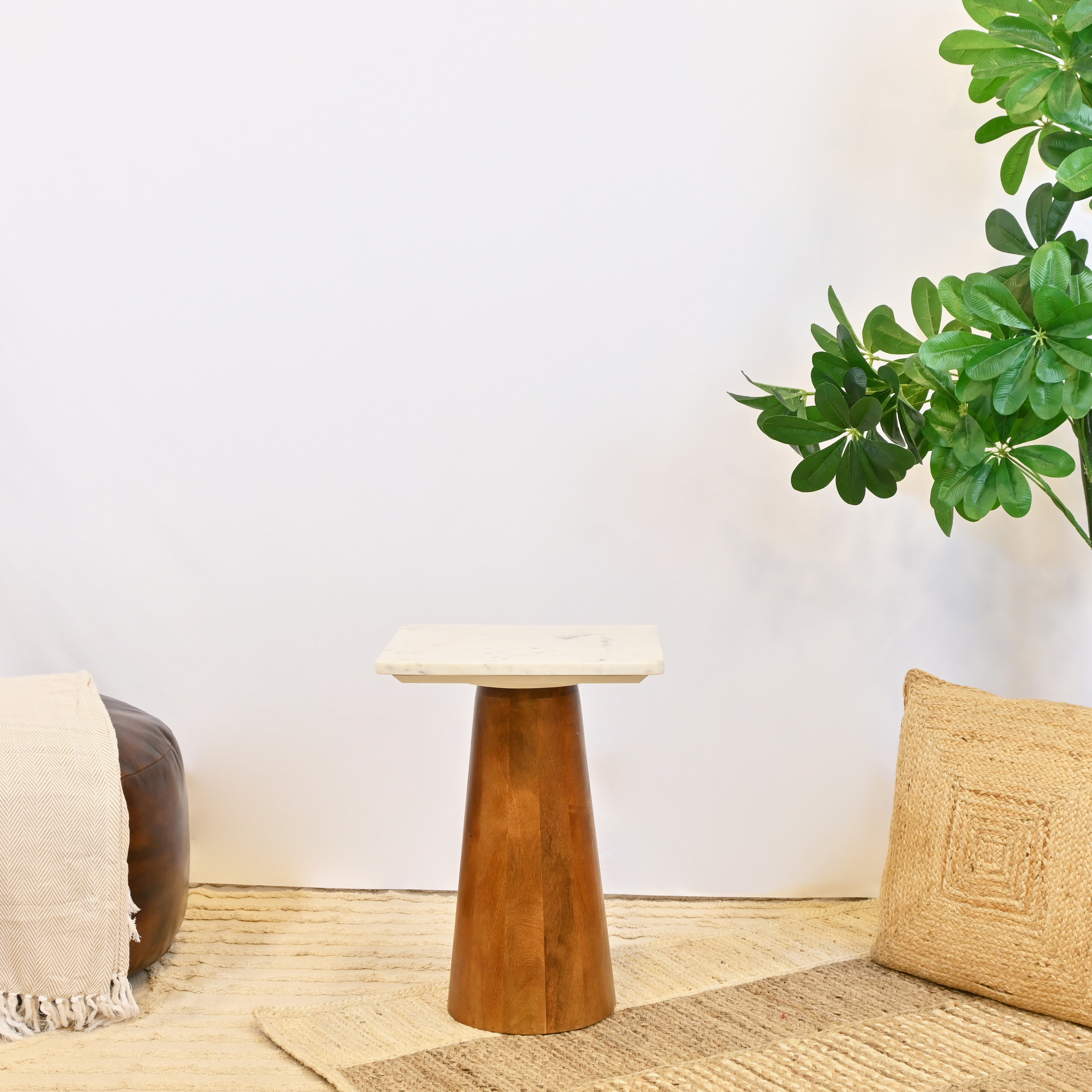 Crafted by Lifestyle Marble Top Accent Table-furniture-livingroom-sideandendtables-image-2