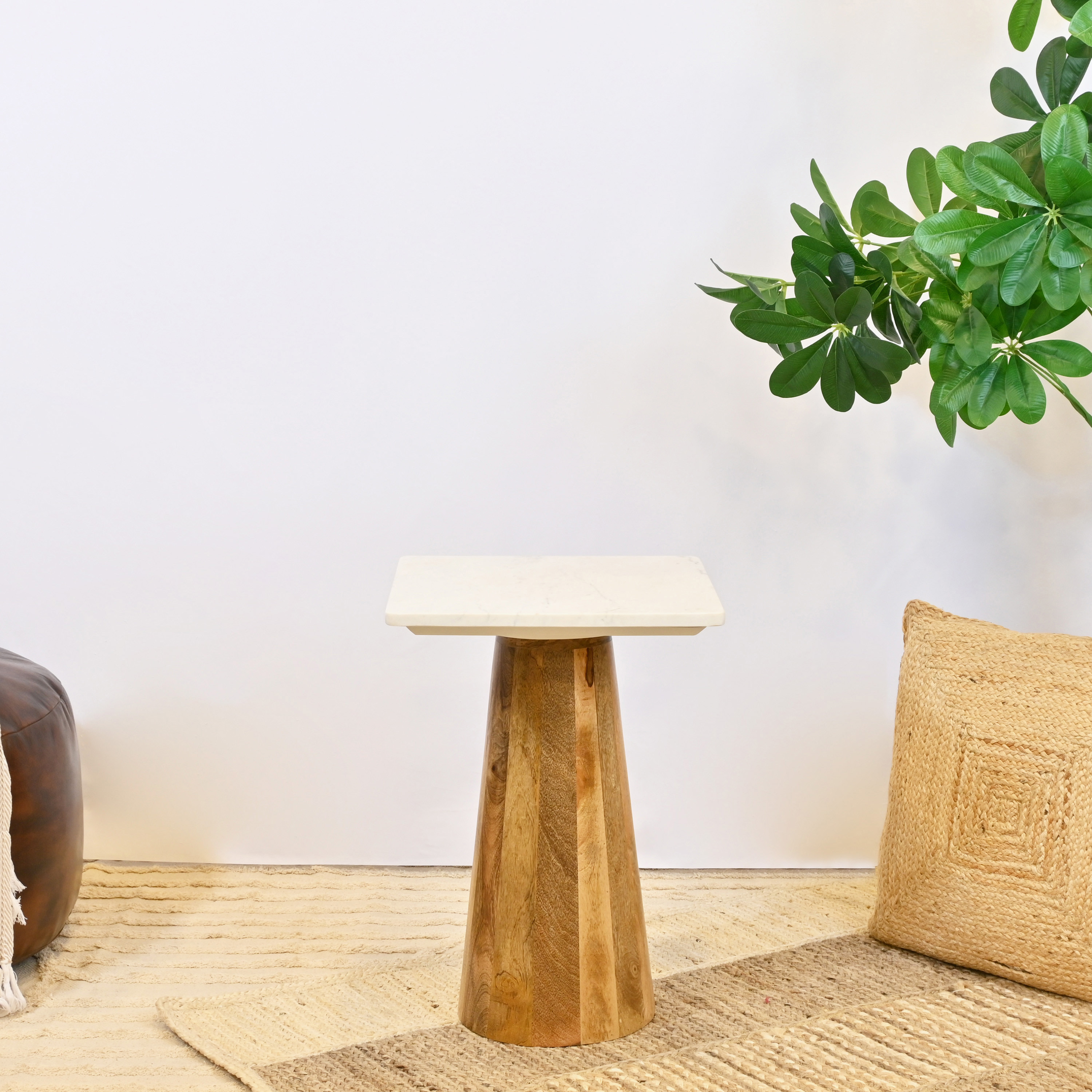 Crafted by Lifestyle Marble Top Accent Table-furniture-livingroom-sideandendtables-image-2