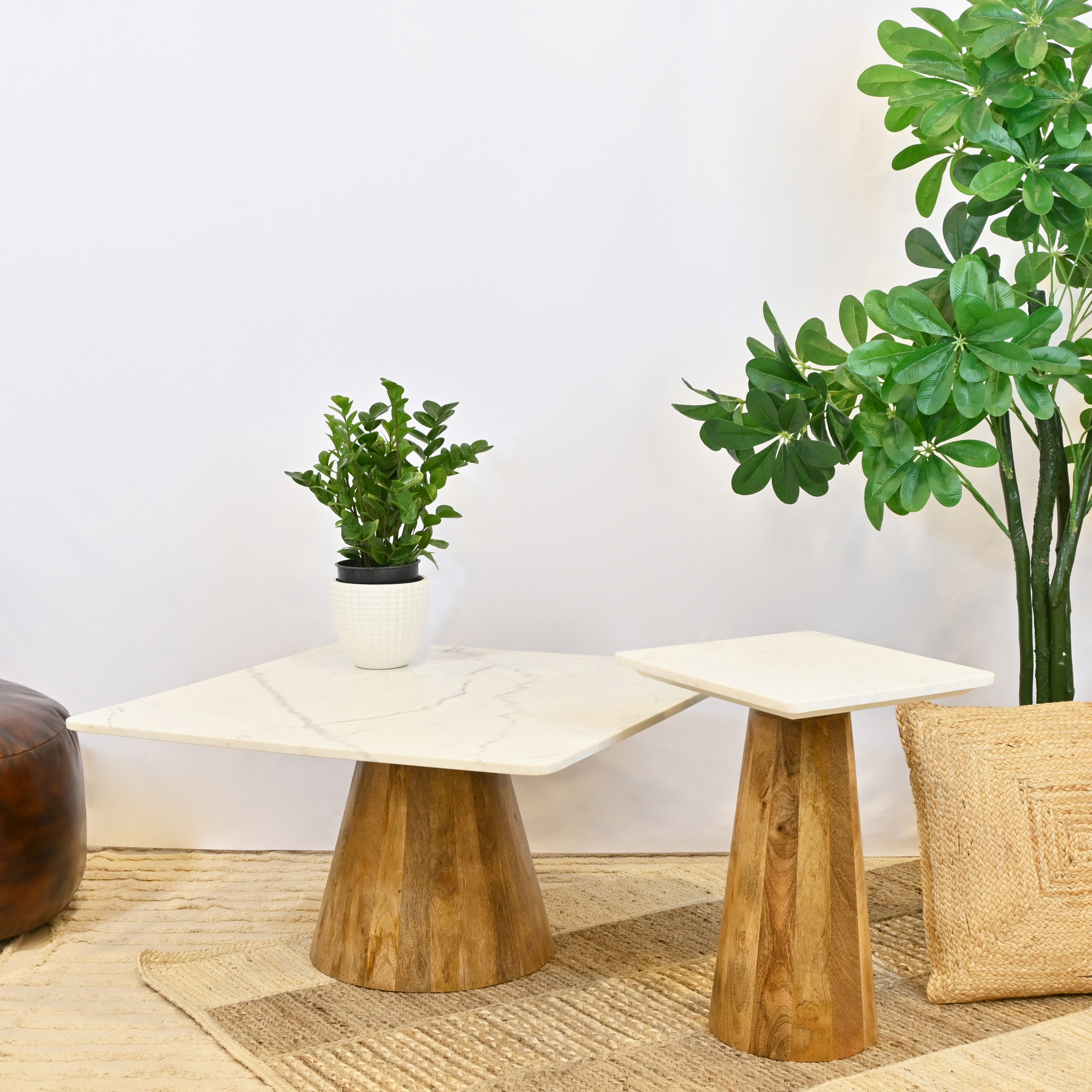 Crafted by Lifestyle Marble Top Accent Table-furniture-livingroom-sideandendtables-image-5