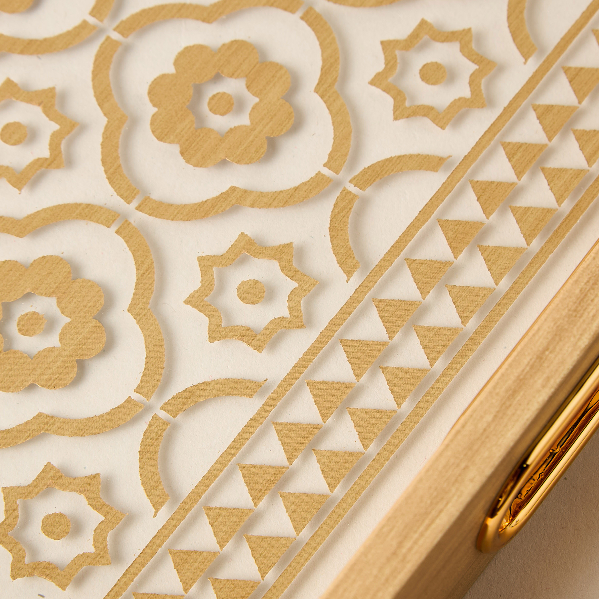 Printed Decorative Tray with Cutout Handle - 31x23 cms-household-decor-boxesandtrays-image-3