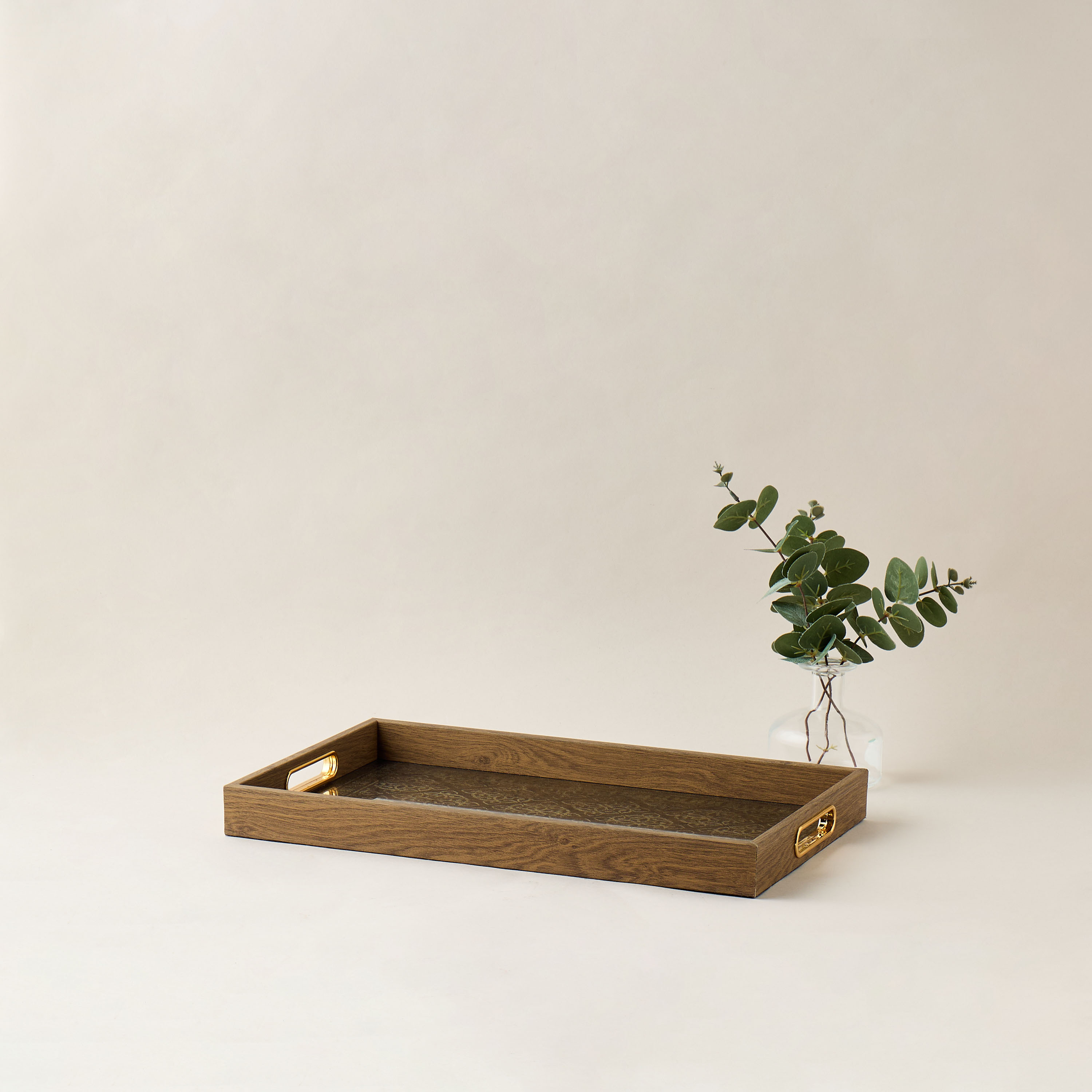 Decorative Tray with Handles - 44x10 cms-household-decor-boxesandtrays-image-1