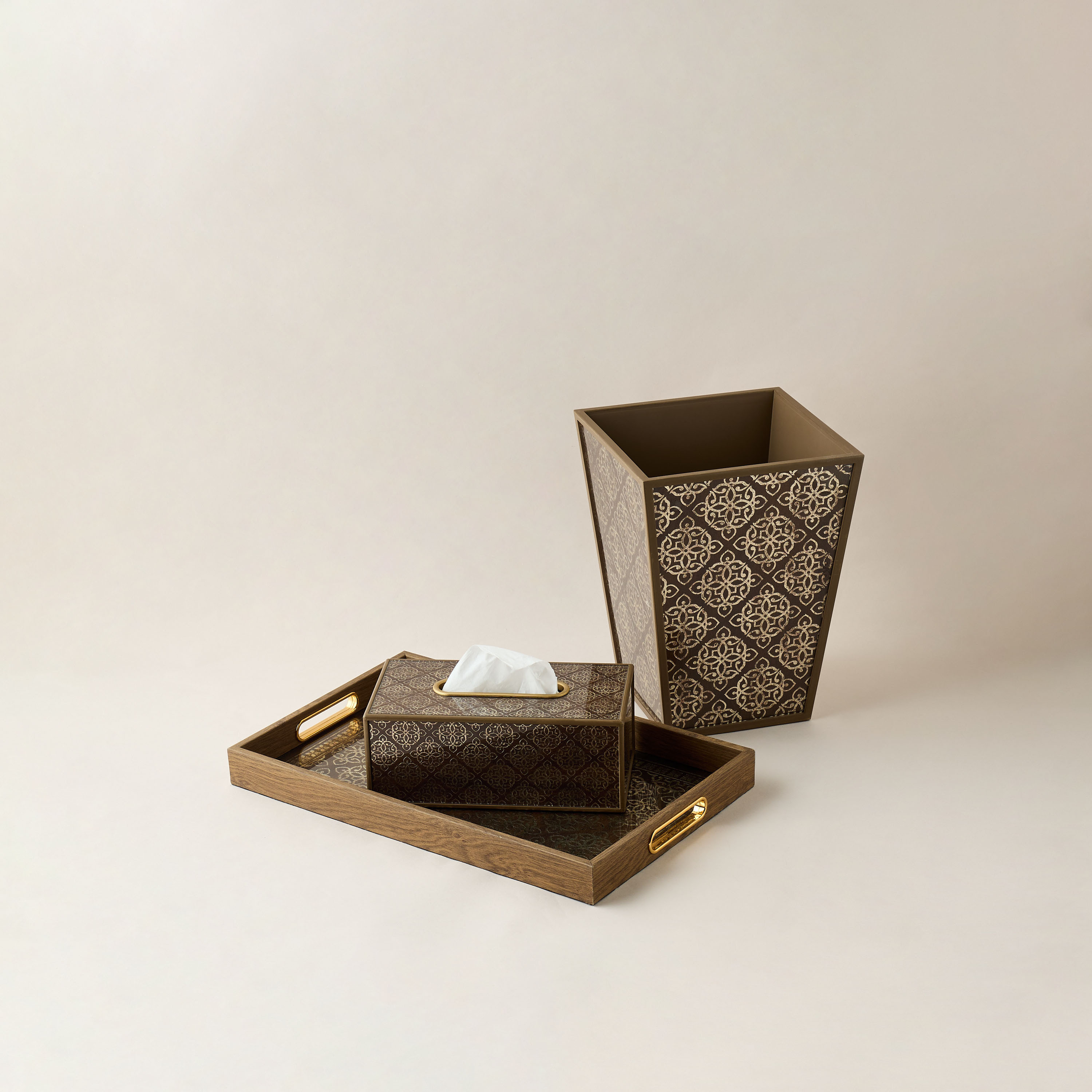 Decorative Tray with Handles - 44x10 cms-household-decor-boxesandtrays-image-5