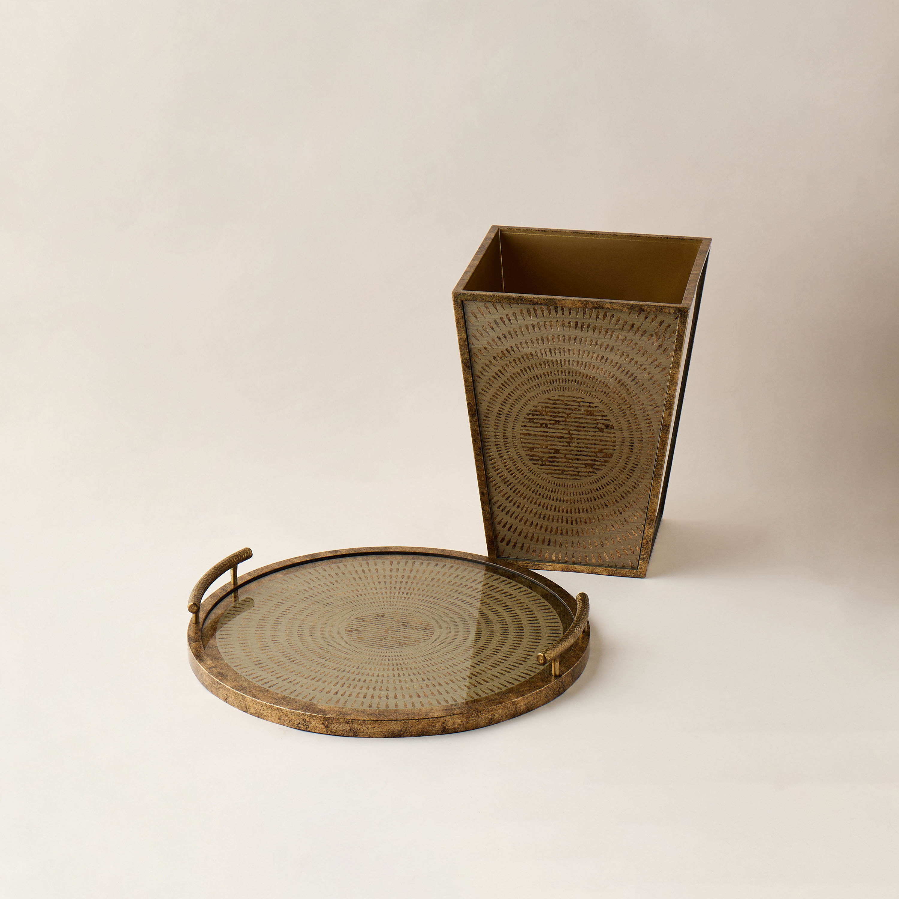 Decorative Acrylic Tray with Handles - 45 cms-household-decor-boxesandtrays-image-5