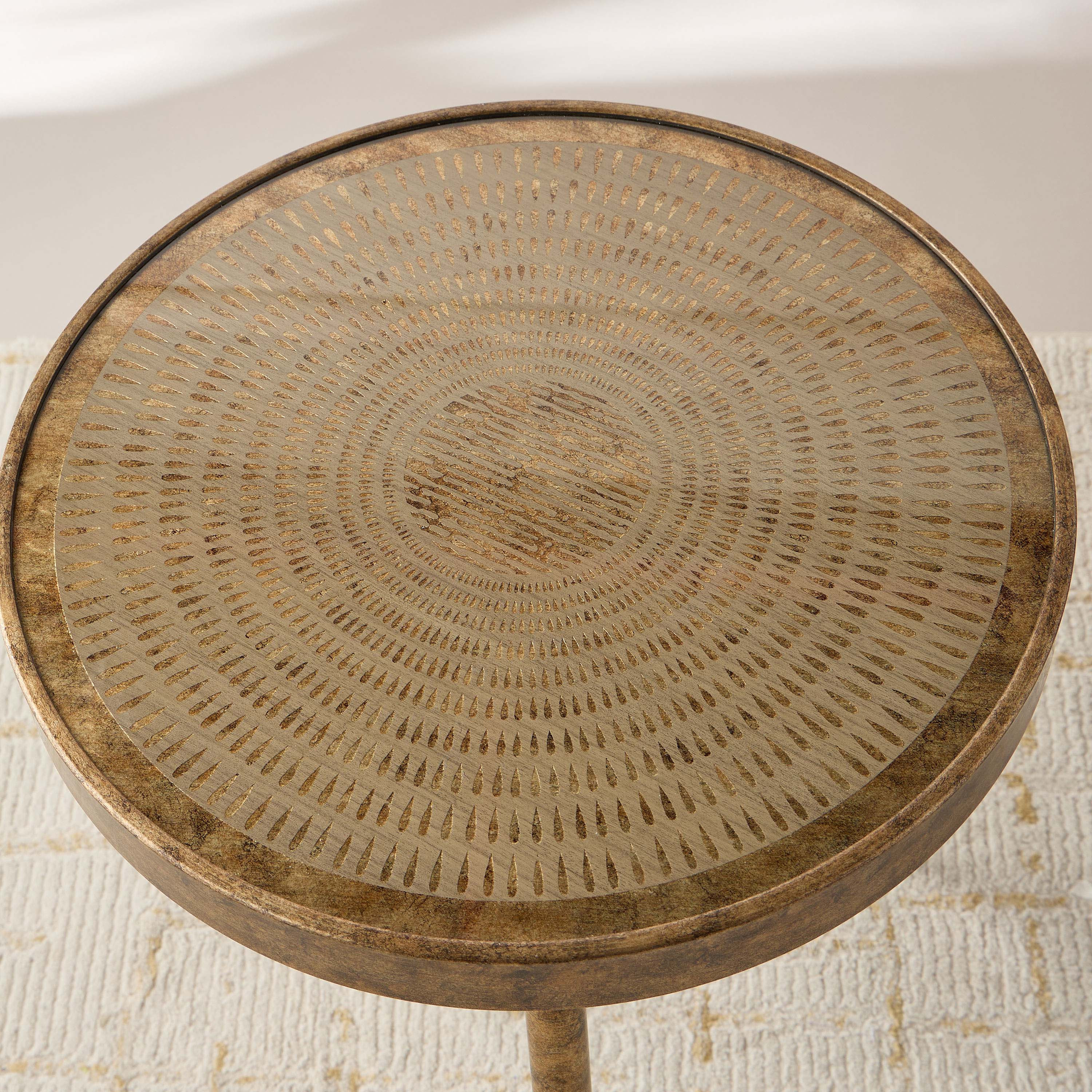 Glass Top Accent Table - 45x45x61 cms-furniture-livingroom-sideandendtables-image-3