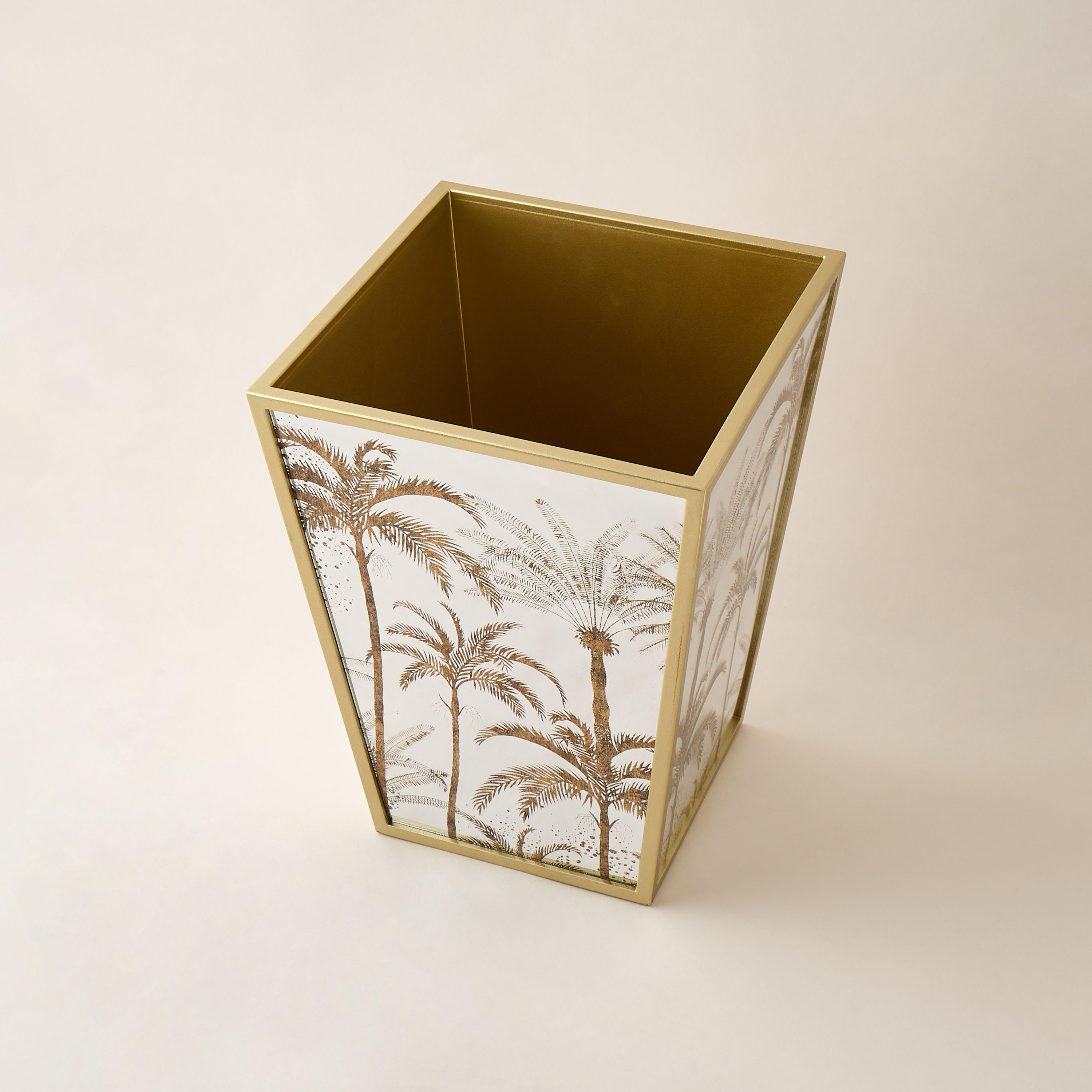 Palm Tree Print Decorative Waste Bin-household-bathandlaundry-wastebinsandaccessories-image-2
