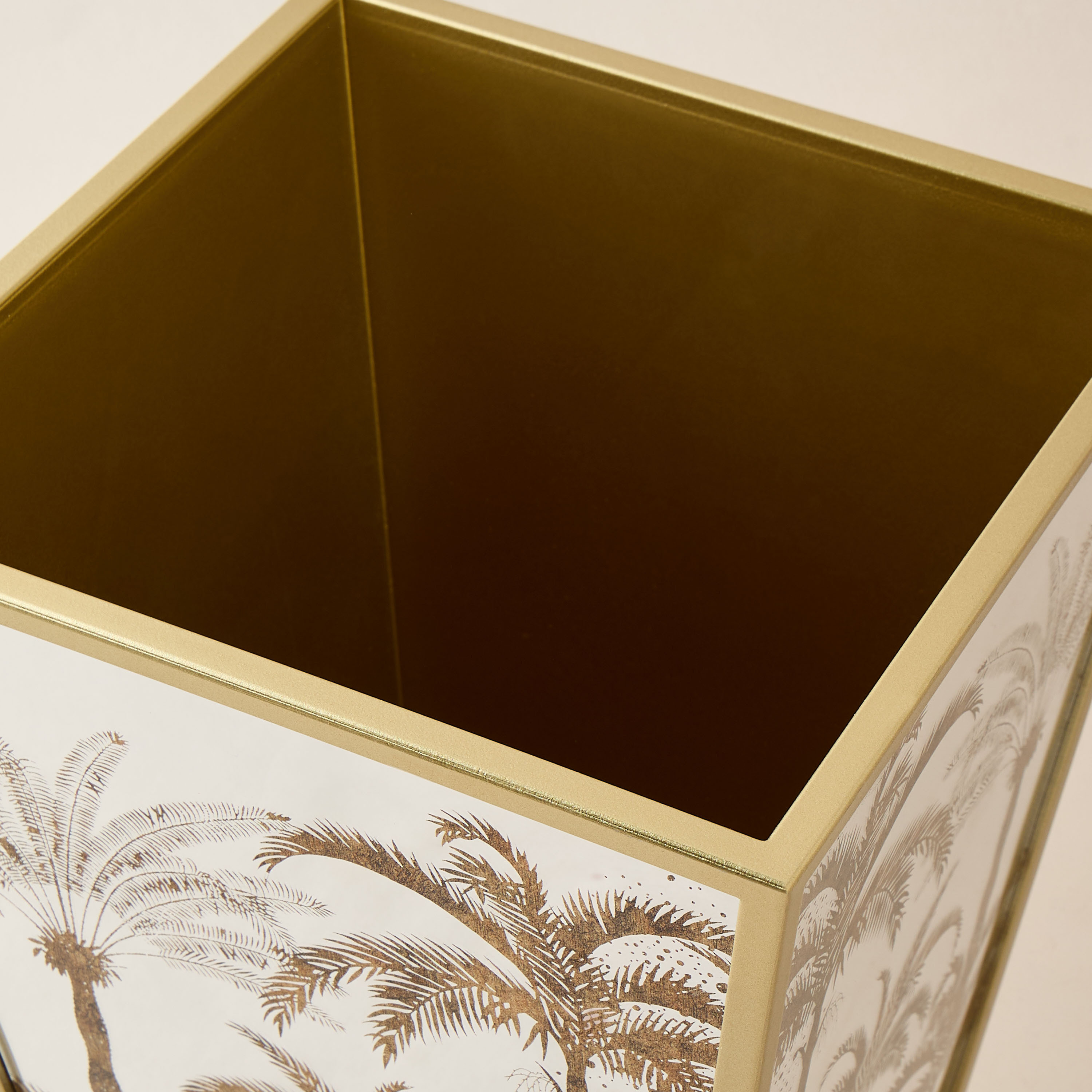 Palm Tree Print Decorative Waste Bin-household-bathandlaundry-wastebinsandaccessories-image-3