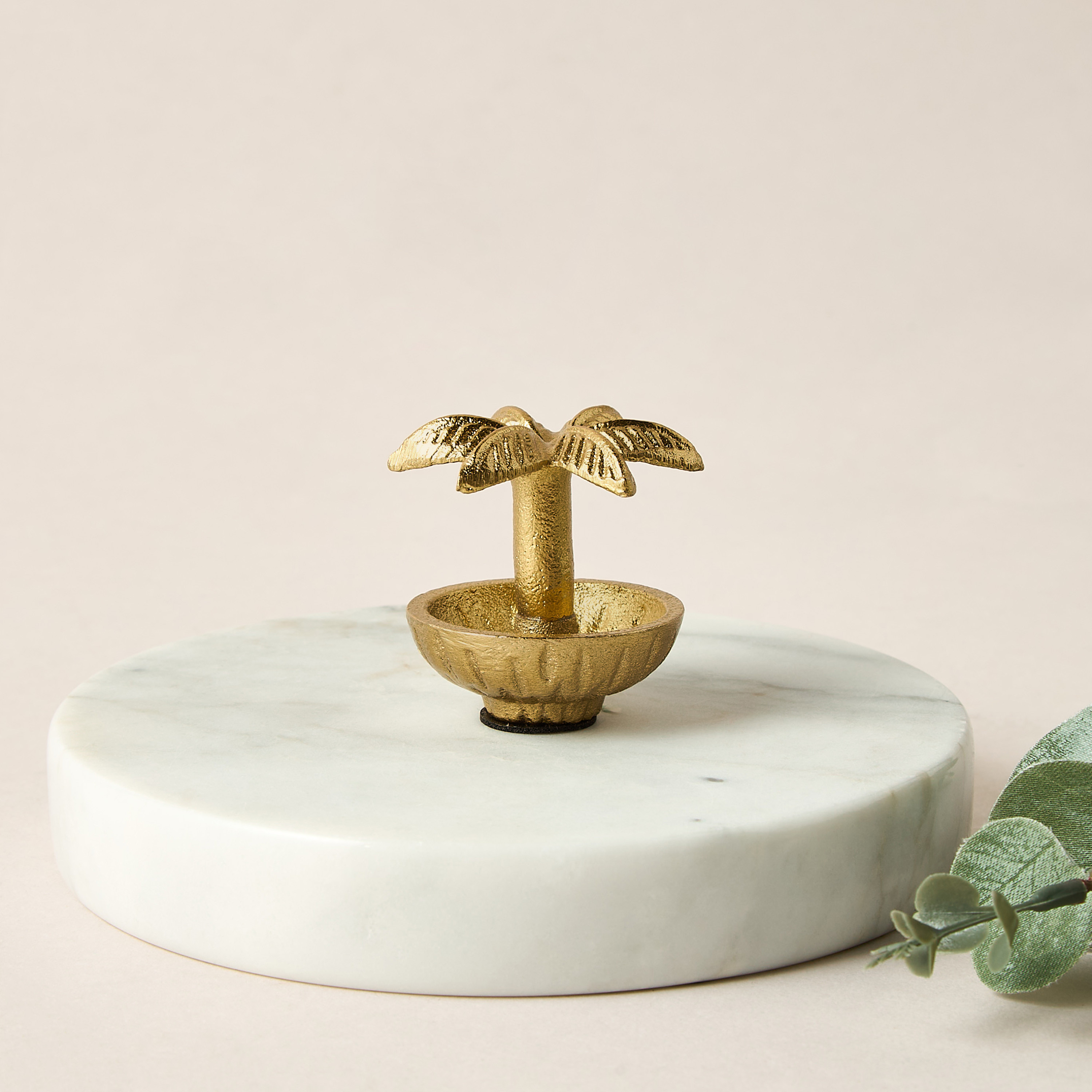 Palm Tree Accent Incense Holder - 5x5 cms-household-decor-decorativeobjectsandsculptures-image-2