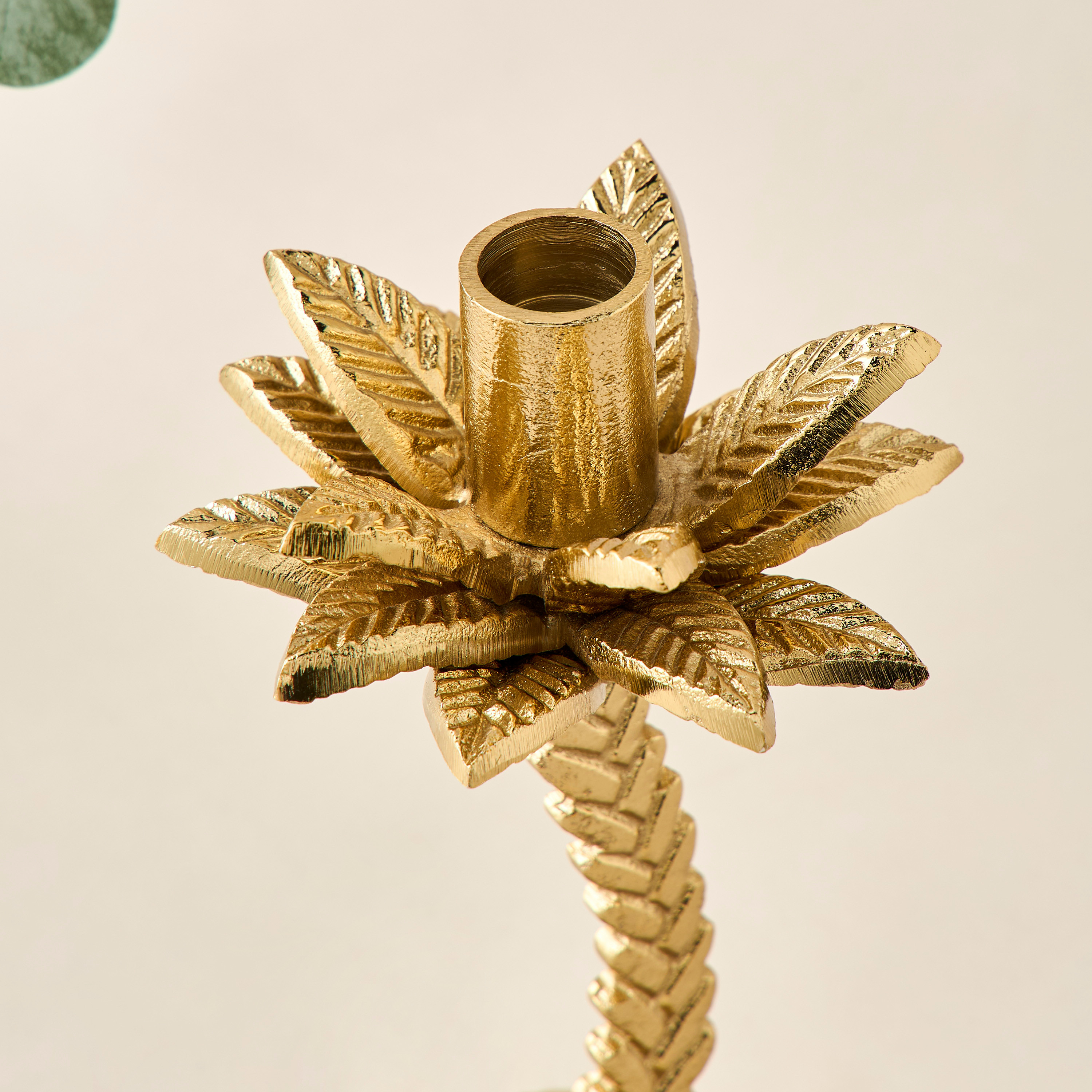 Palm Tree Accent Candleholder - 26 cms-household-decor-candleholdersandlanterns-image-3