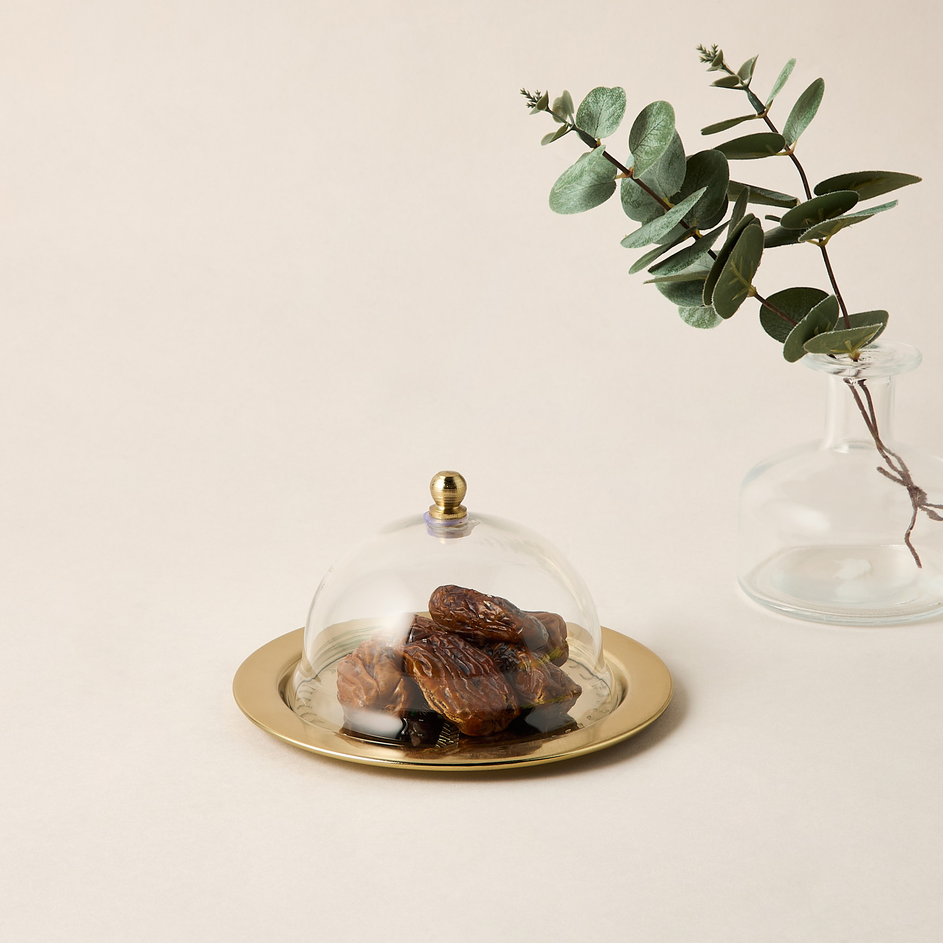Palm Tree Embossed Date Tray with Dome Lid - 17 cms-household-dining-dinnerware-bowls-image-2