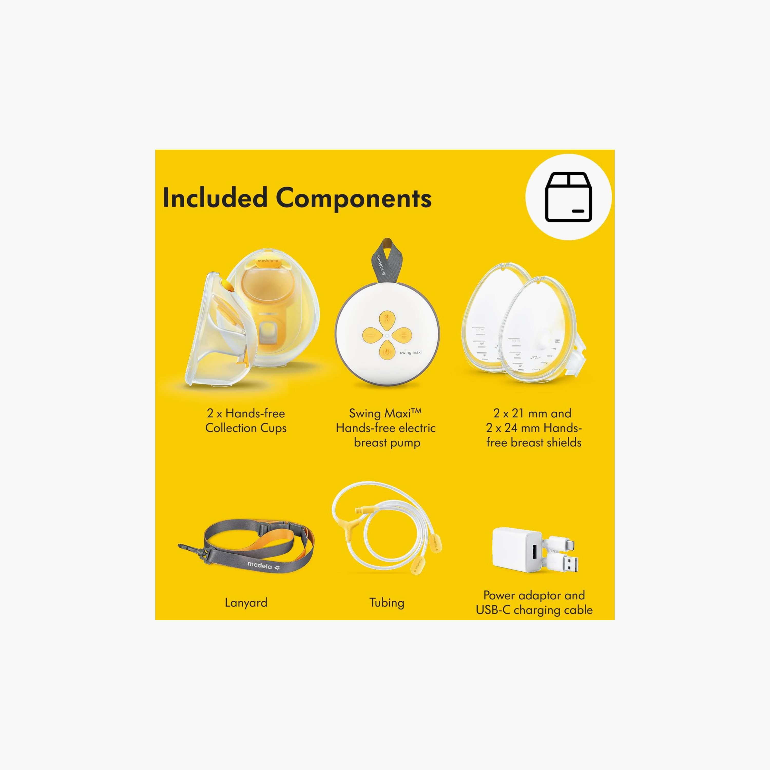 Medela Breastfeeding Double Electric Hands-Free Breast Pump with USB Charging Cable-baby-feeding-breastfeedingandcare-image-4