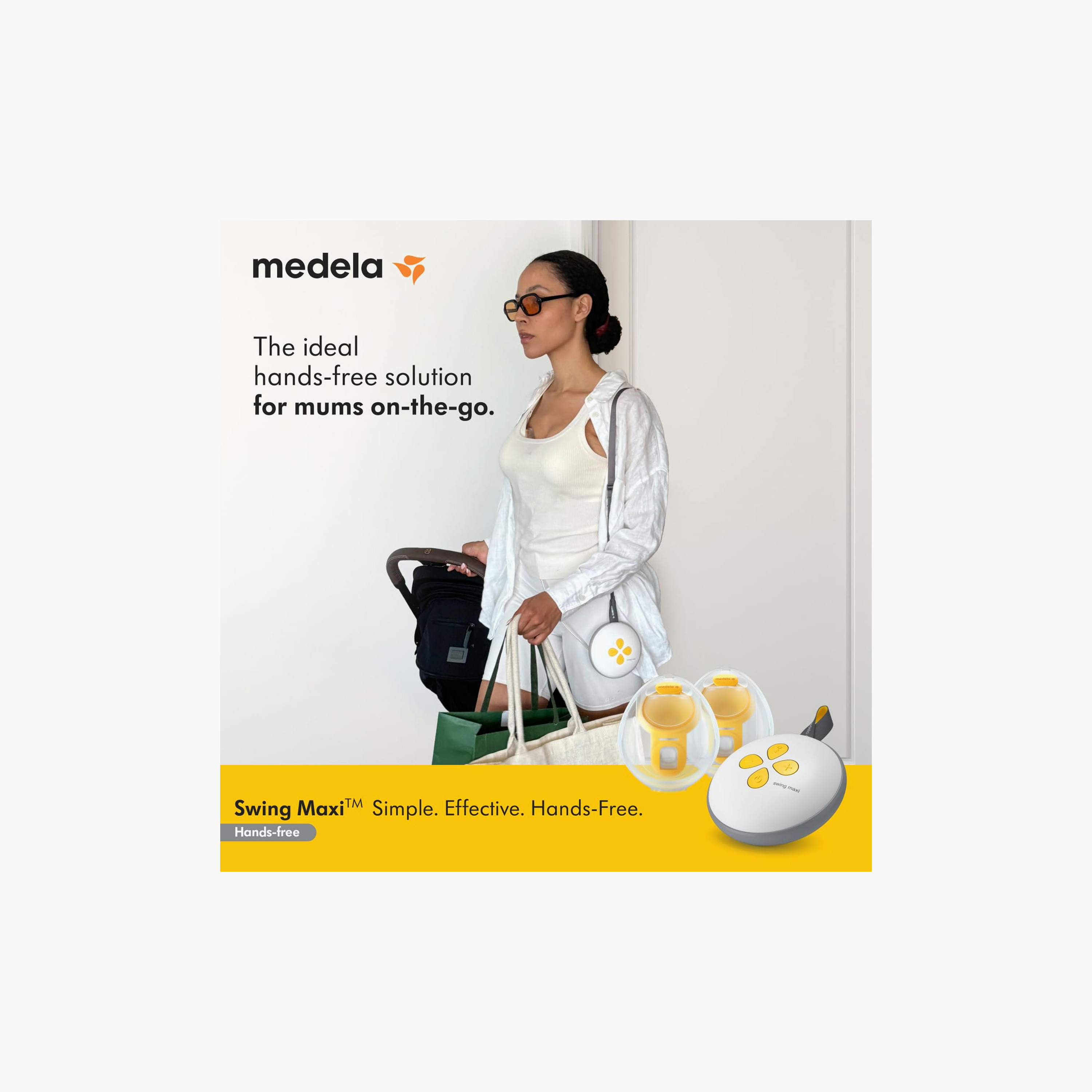 Medela Breastfeeding Double Electric Hands-Free Breast Pump with USB Charging Cable-baby-feeding-breastfeedingandcare-image-7