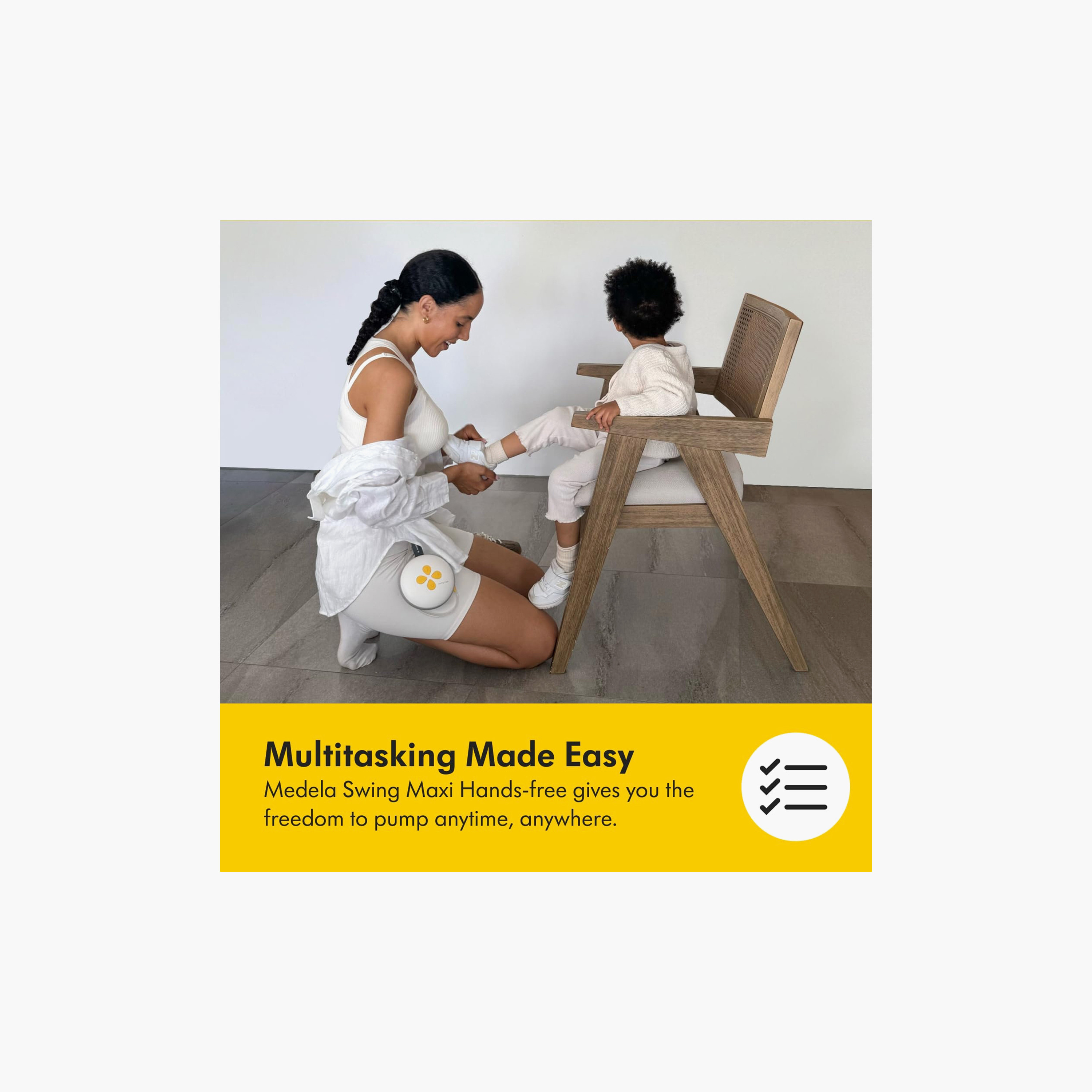 Medela Breastfeeding Double Electric Hands-Free Breast Pump with USB Charging Cable-baby-feeding-breastfeedingandcare-image-9