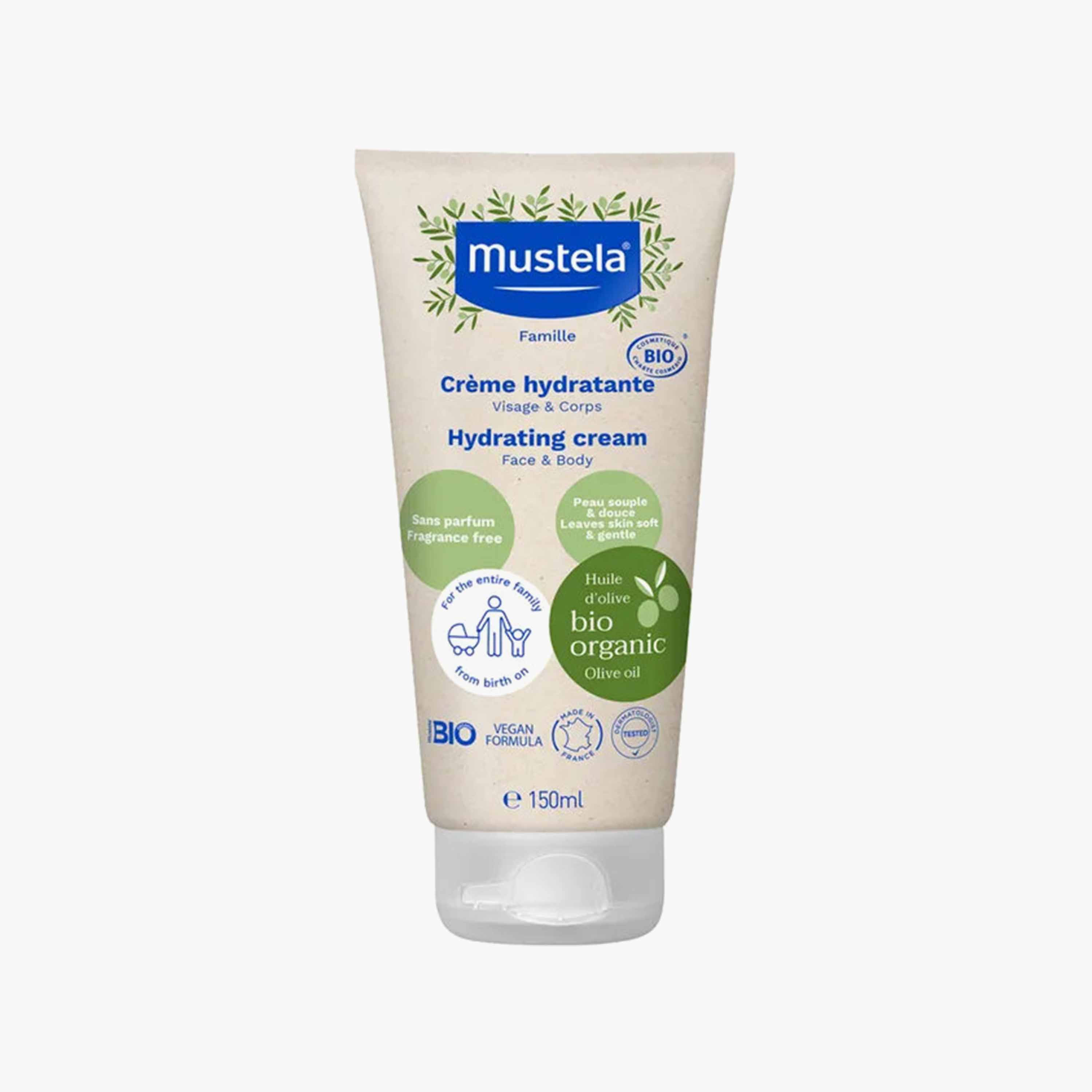 Mustela Bio Organic Hydrating Cream, 150 ml-baby-bathandcare-hairbodyskincare-lotionsandcreams-image-1