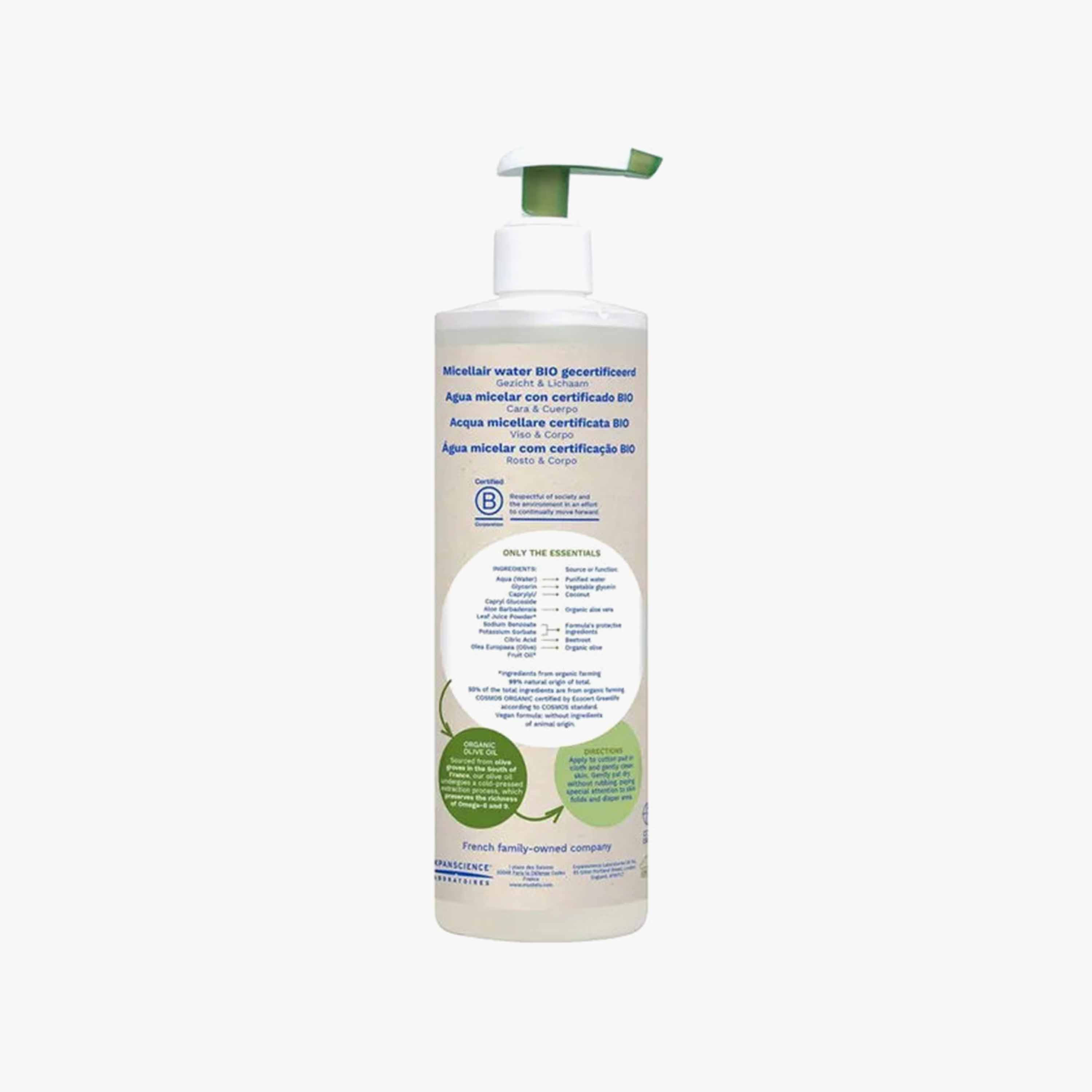 Mustela Organic Face and Body Micellar Water - 400 ml-beautyandpersonalcare-babycare-babygrooming-image-2