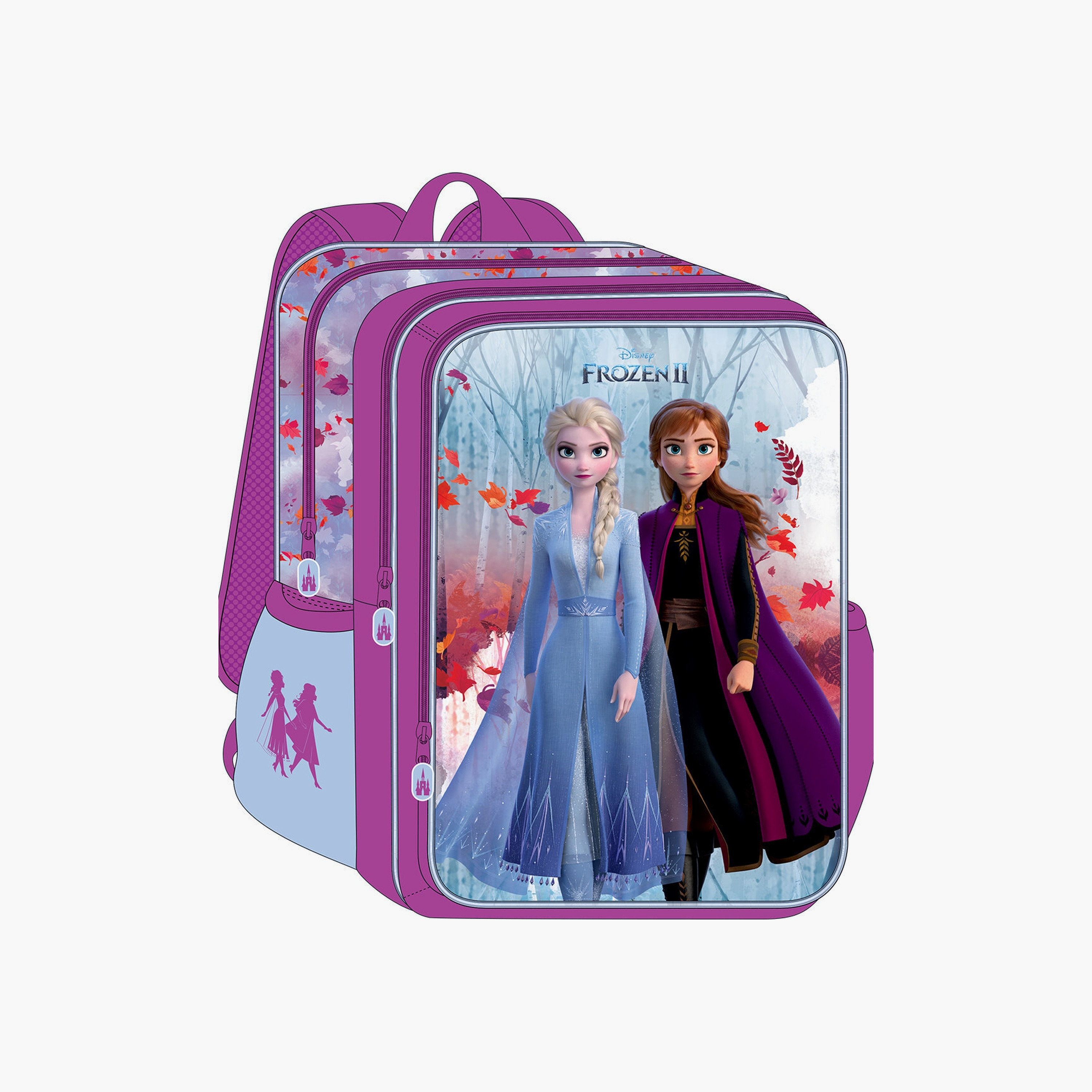 Disney Frozen Printed Backpack - 16 inch - Purple-school-bagsandbackpacks-backpacks-image-1