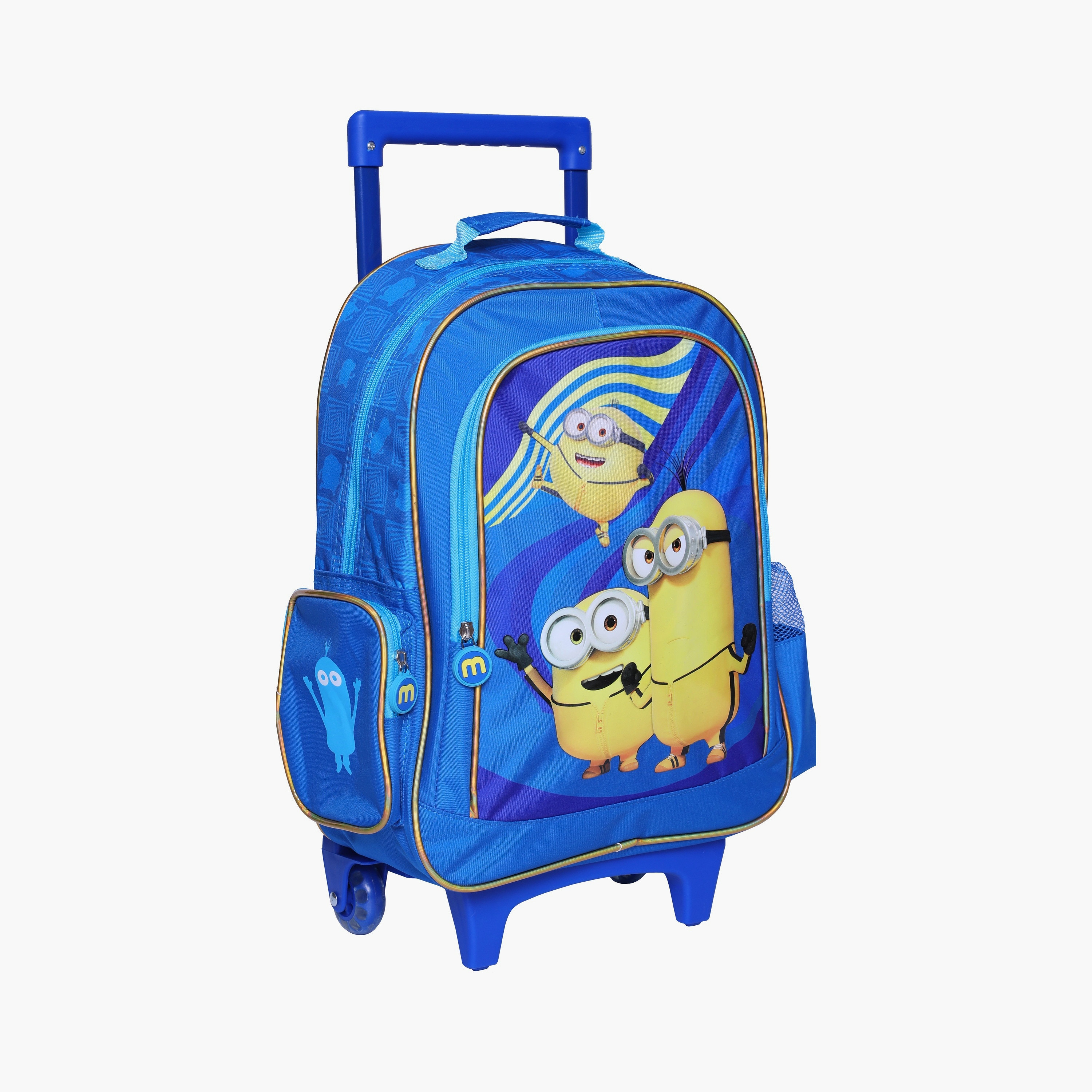 Minions: The Rise Of Gru Printed Trolley Bag - 16 Inch - Blue-school-bagsandbackpacks-trolleybags-image-2