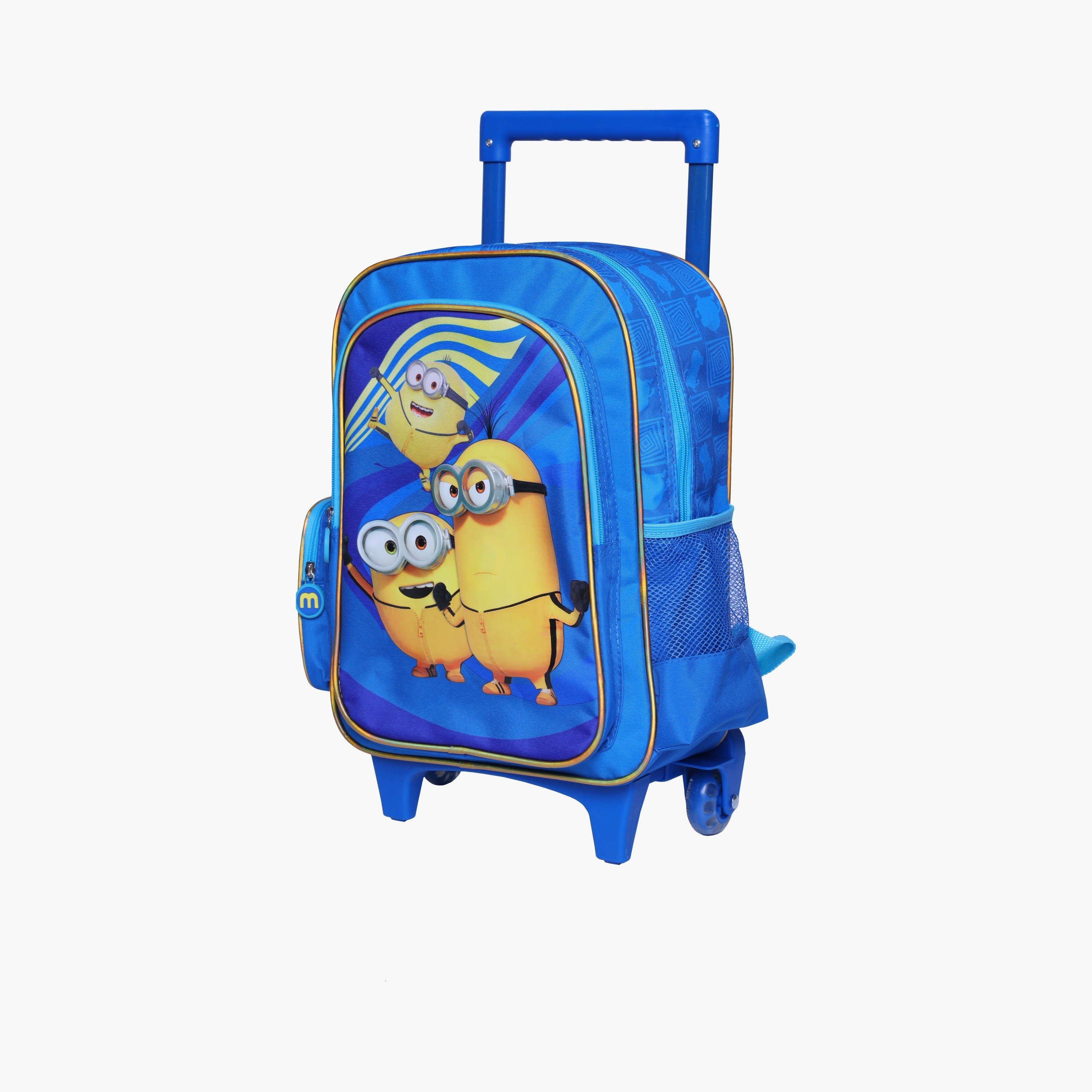 Minions: The Rise Of Gru Printed Trolley Bag - 14 Inch - Blue-school-bagsandbackpacks-trolleybags-image-2