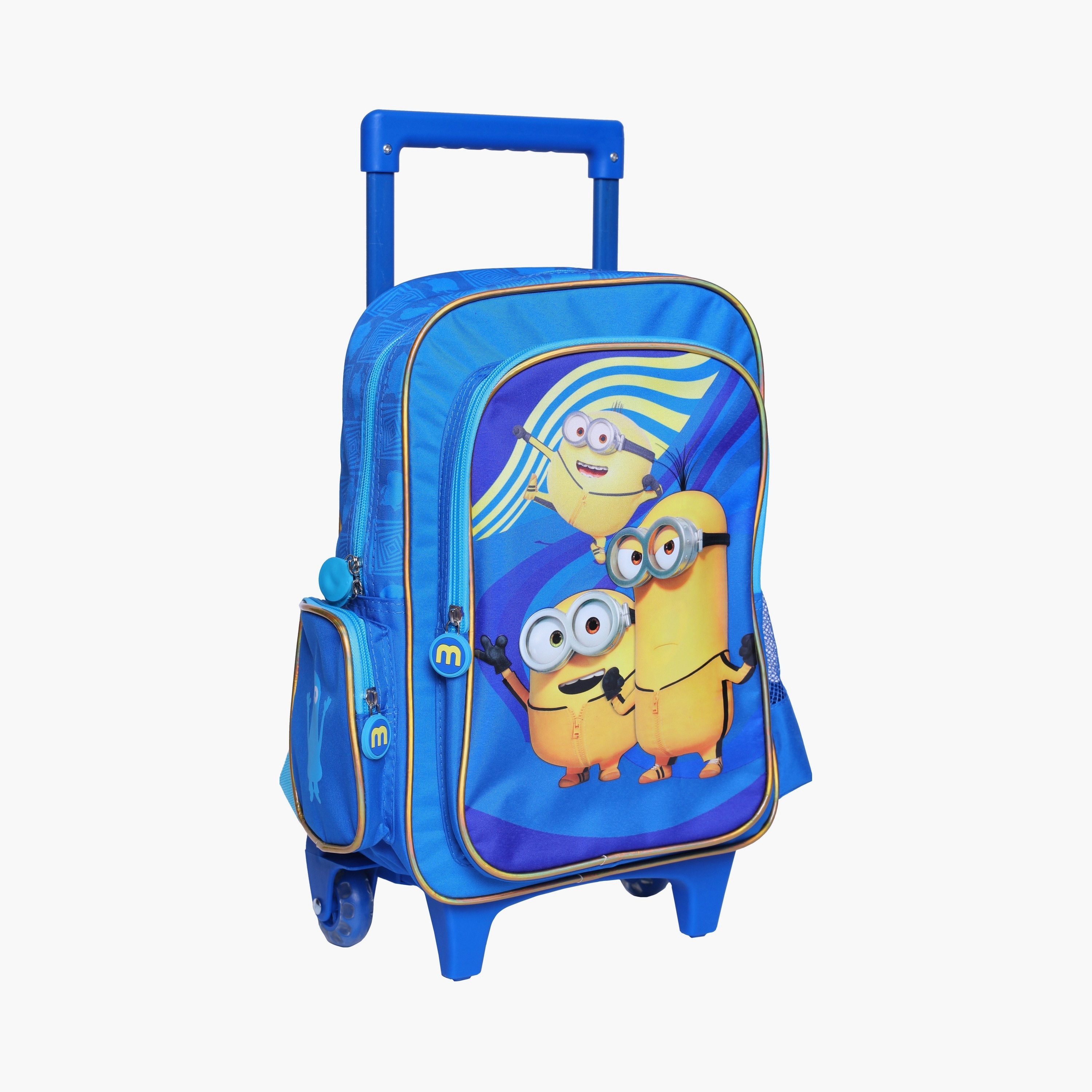Minions: The Rise Of Gru Printed Trolley Bag - 14 Inch - Blue-school-bagsandbackpacks-trolleybags-image-3