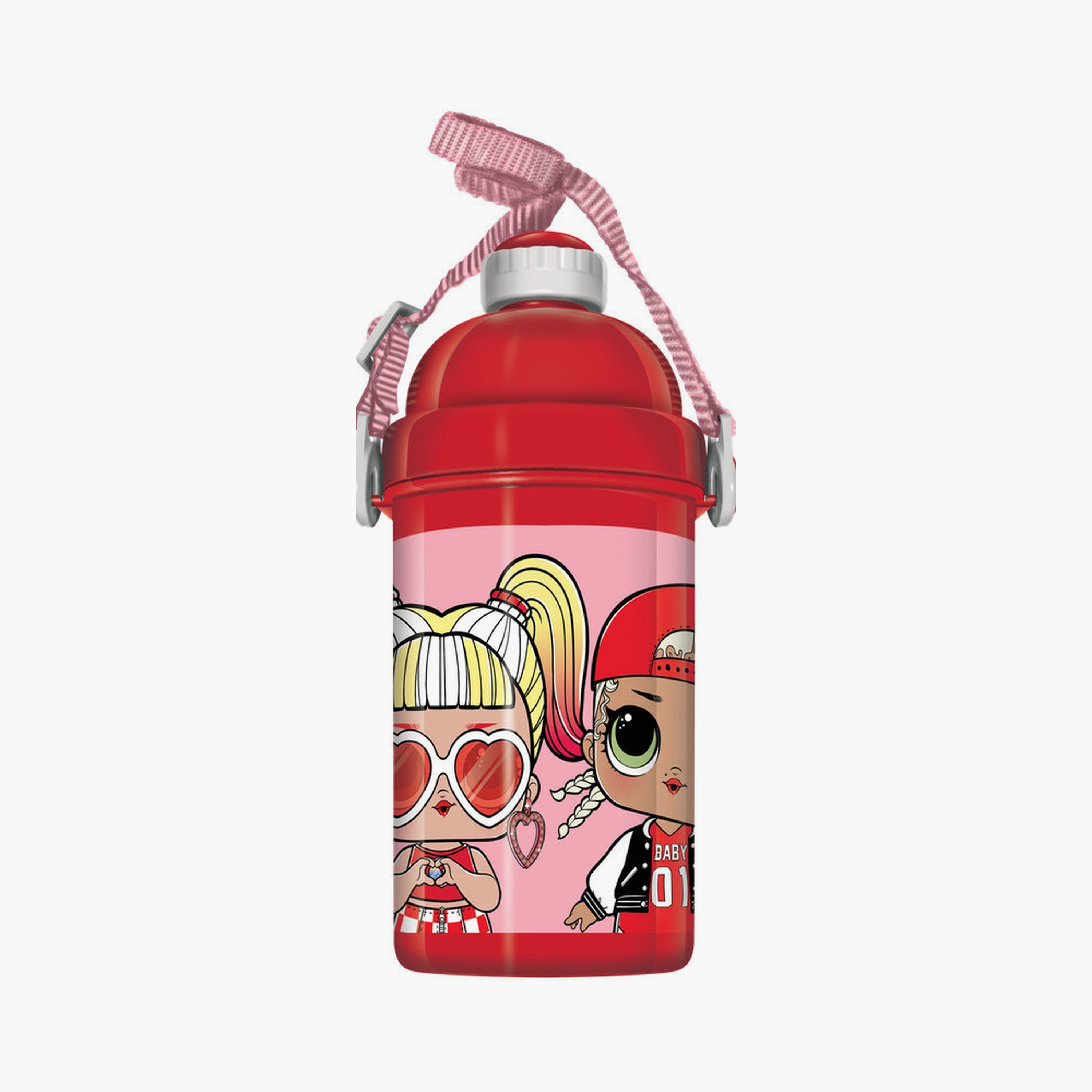 LOL Surprise Printed Leakproof Water Bottle - Red-school-waterbottles-image-1