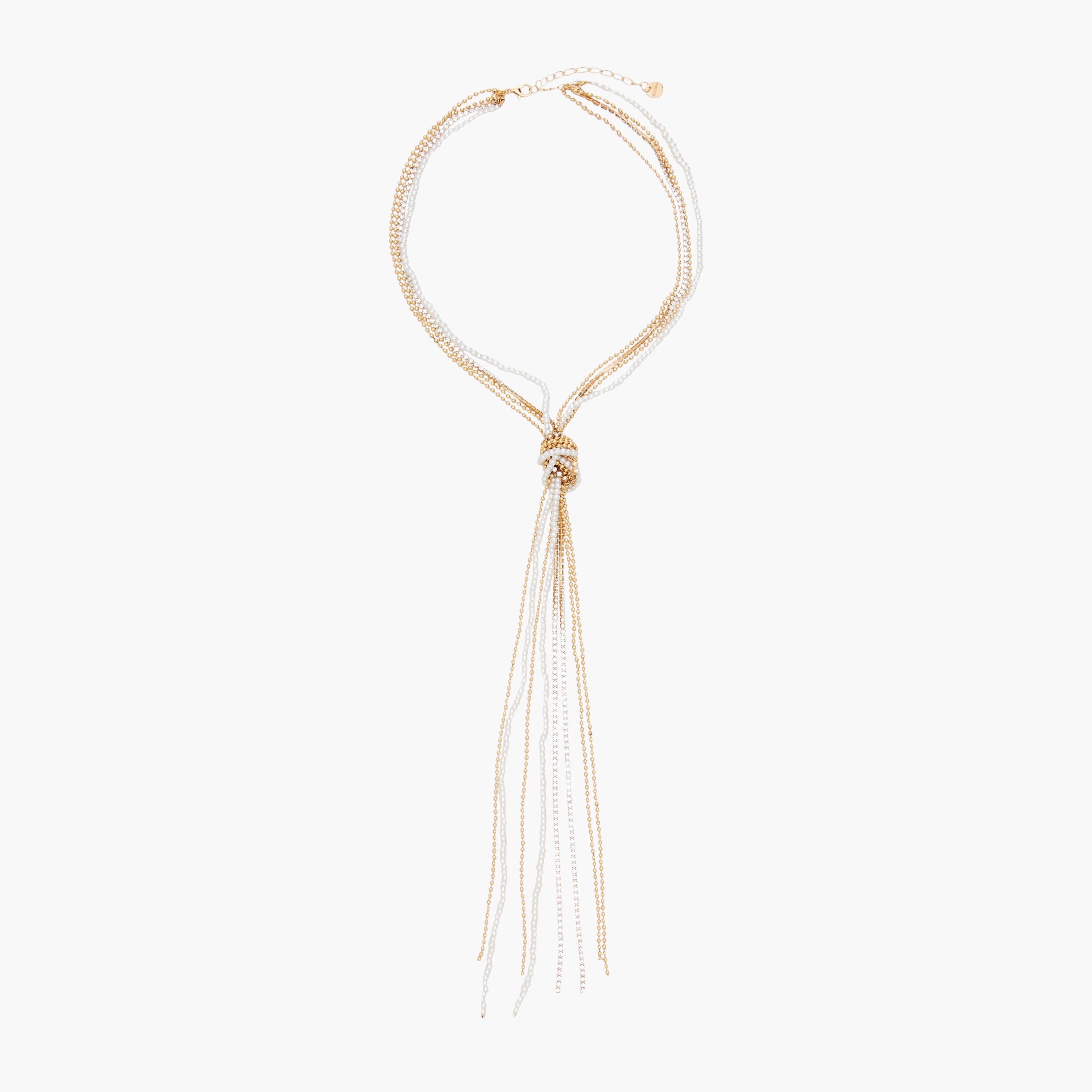 عقد متعدد الطبقات ذهبي اللون بزينة شرّابات-women-watchesandjewellery-jewellery-necklacesandpendants-image-1