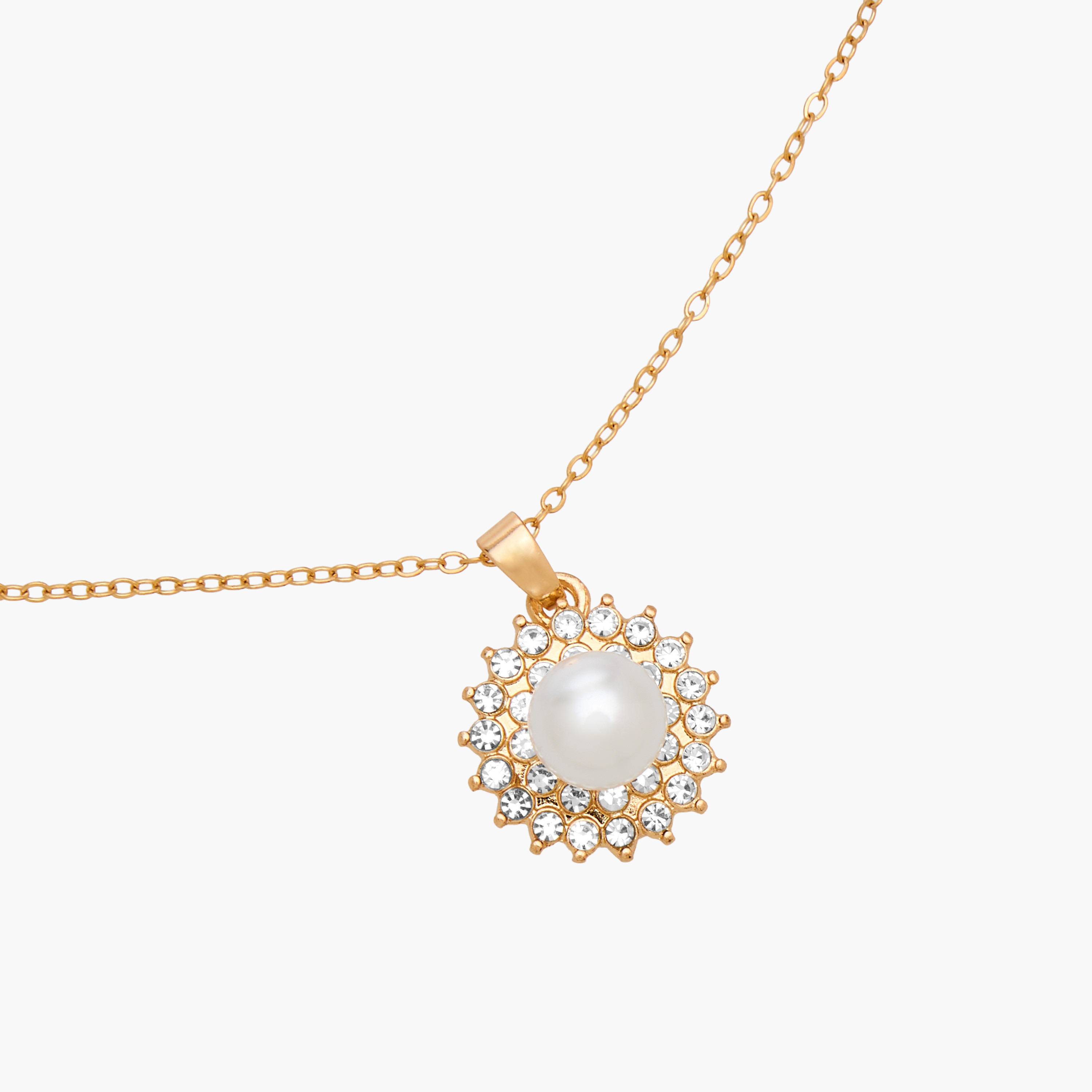 عقد مزين بدلاية لؤلؤ وحلق-women-watchesandjewellery-jewellery-jewellerysets-image-4