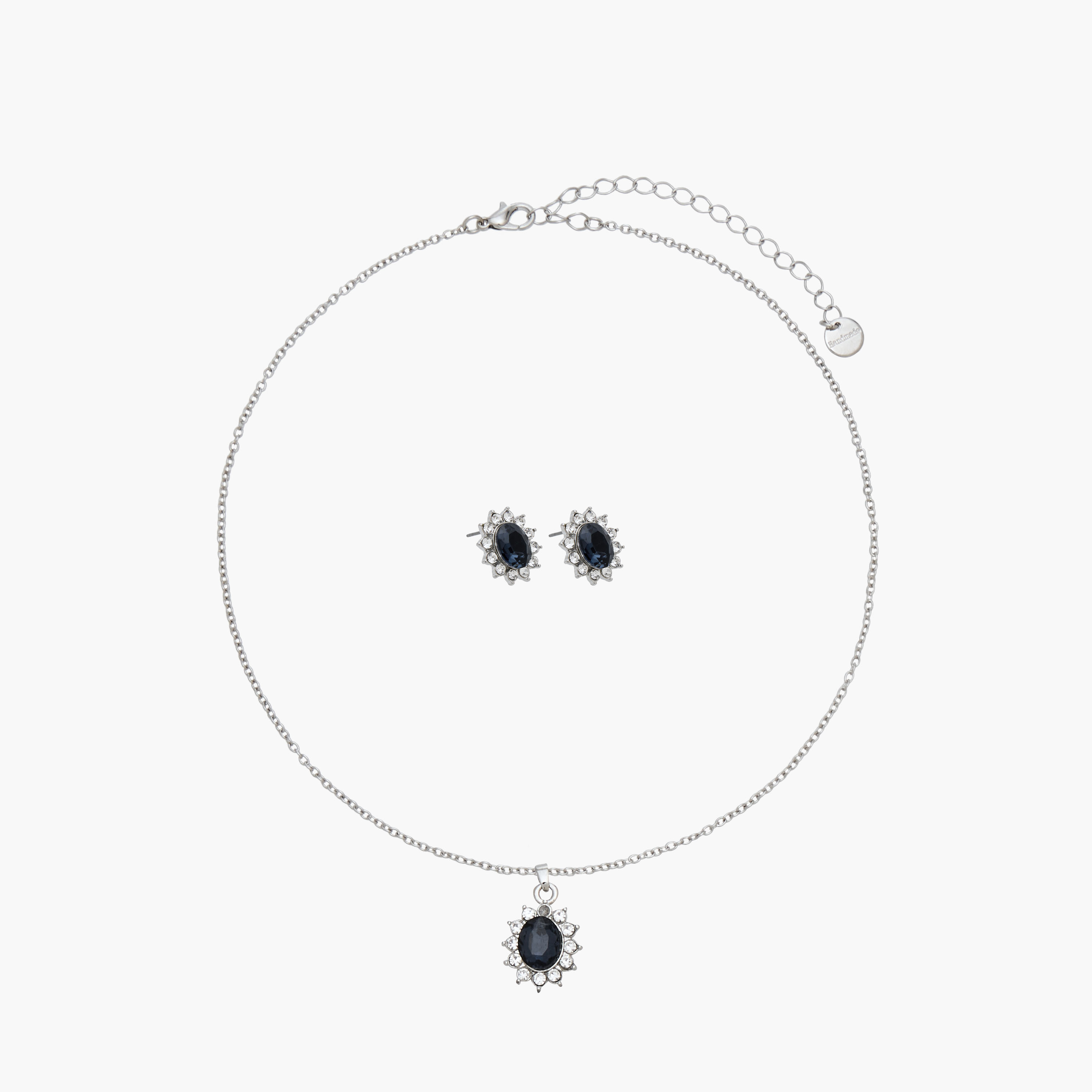 عقد مزين وحلق - طقم من قطعتين-women-watchesandjewellery-jewellery-jewellerysets-image-1