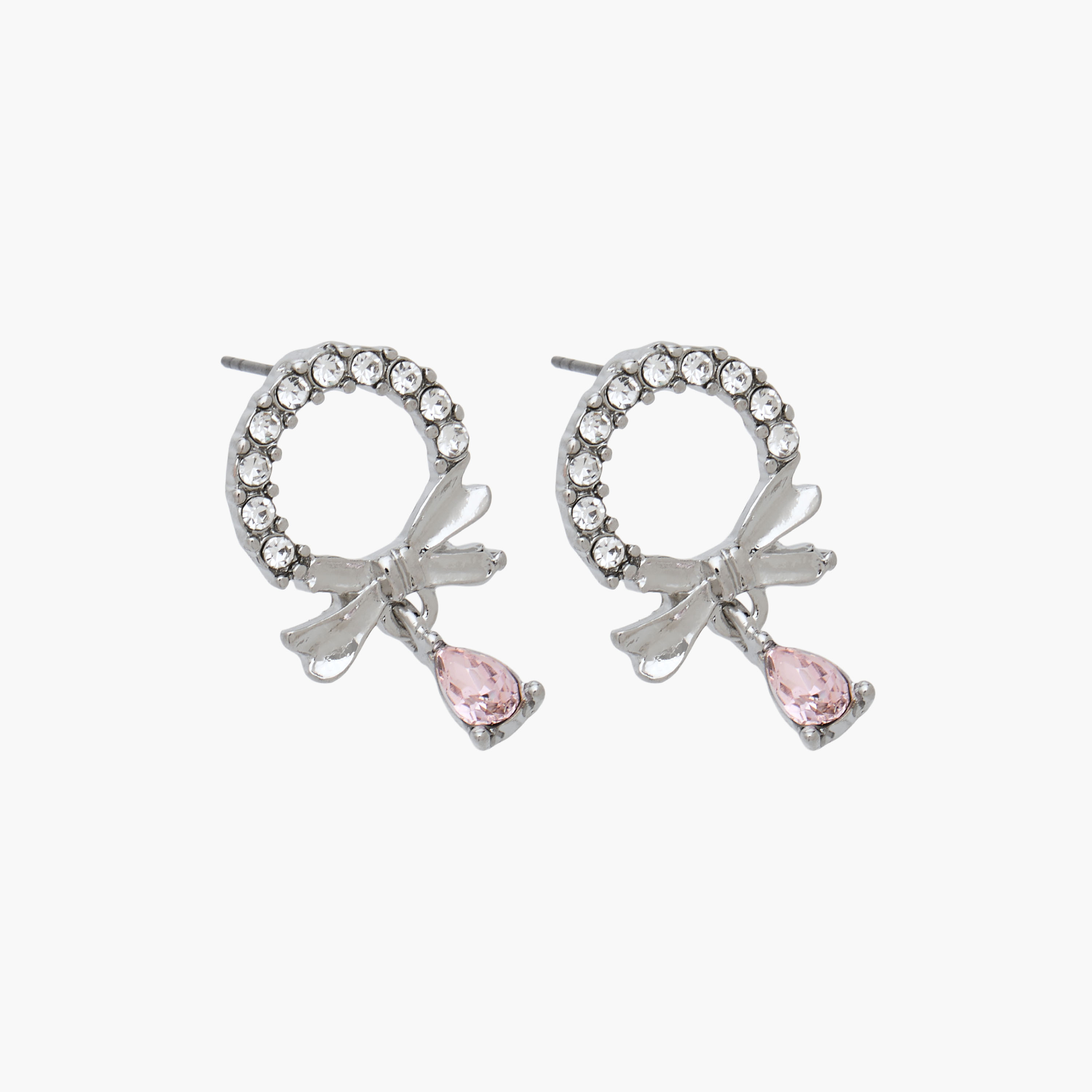 Crystal Bow Embellished Necklace and Earrings-women-watchesandjewellery-jewellery-jewellerysets-image-6