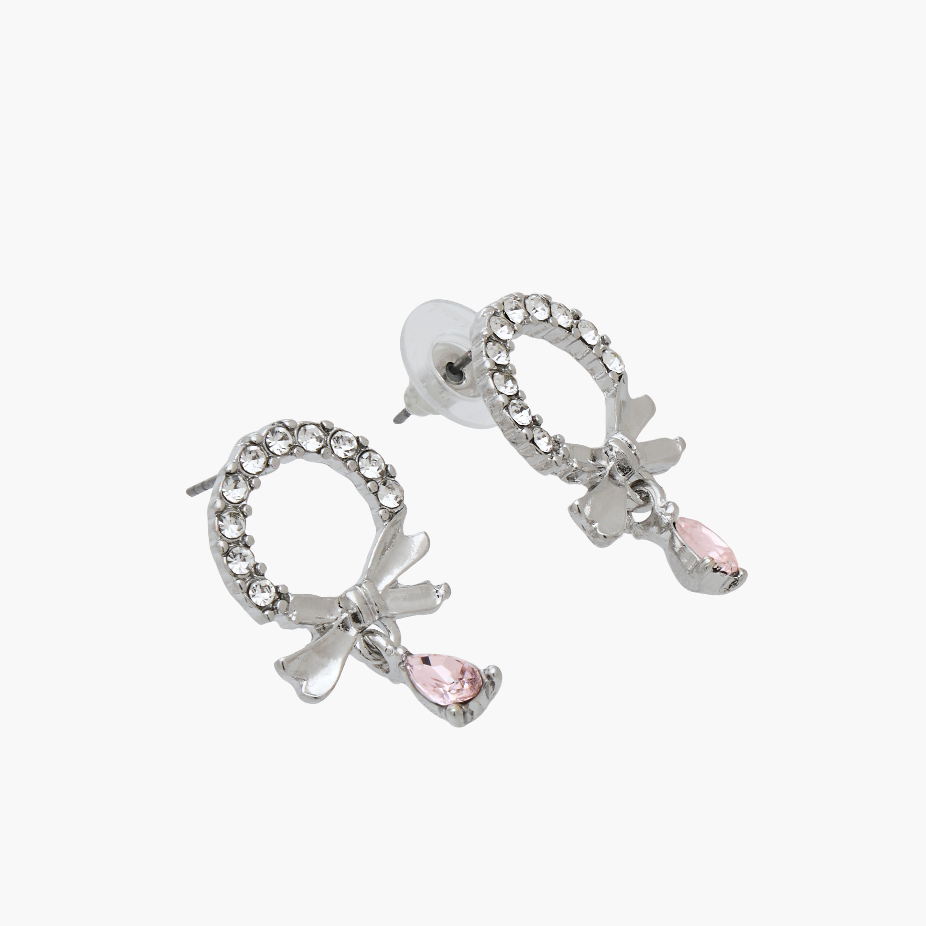 Crystal Bow Embellished Necklace and Earrings-women-watchesandjewellery-jewellery-jewellerysets-image-7