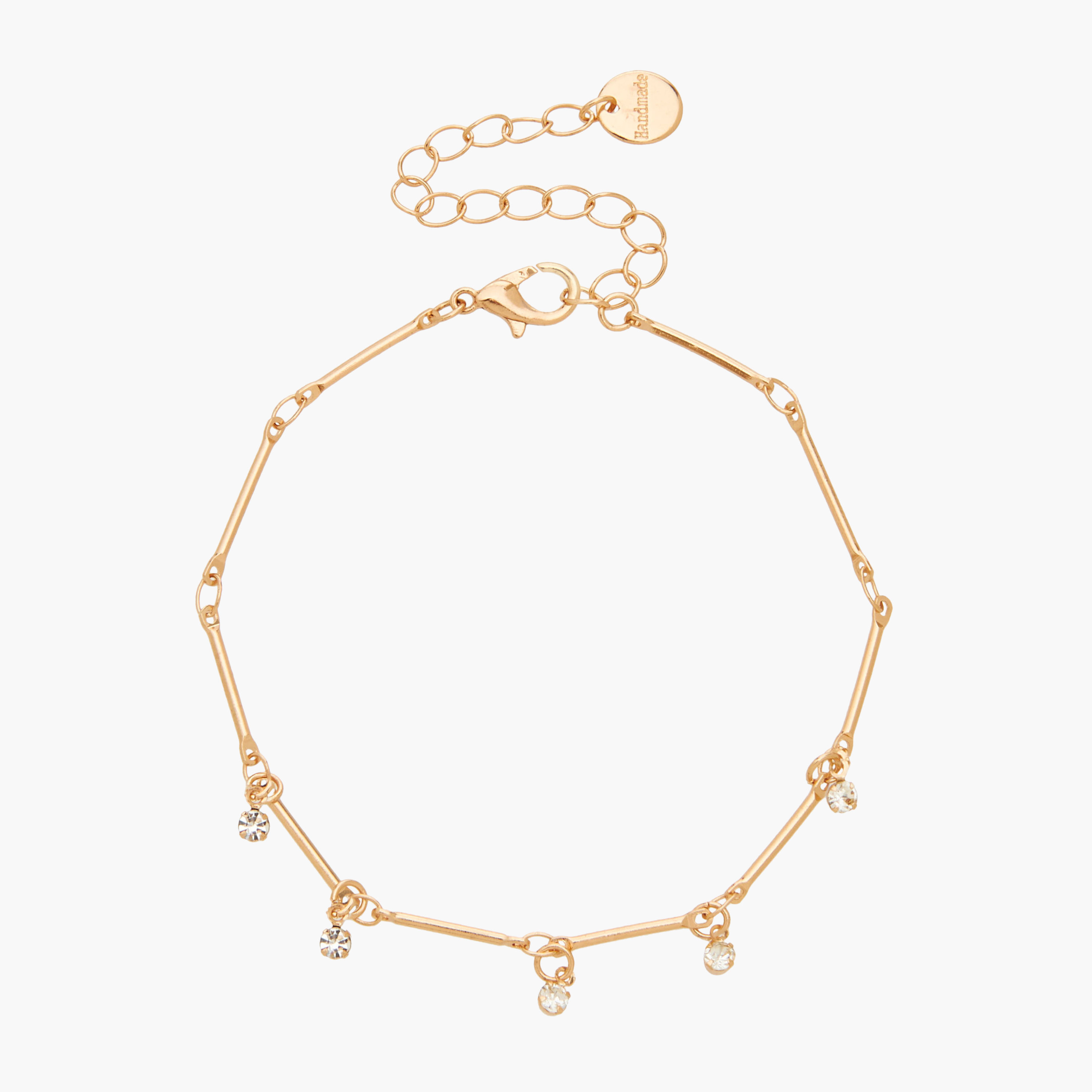 طقم خلاخيل مزينة بلون ذهبي من 7 قطع-women-watchesandjewellery-jewellery-anklets-image-15