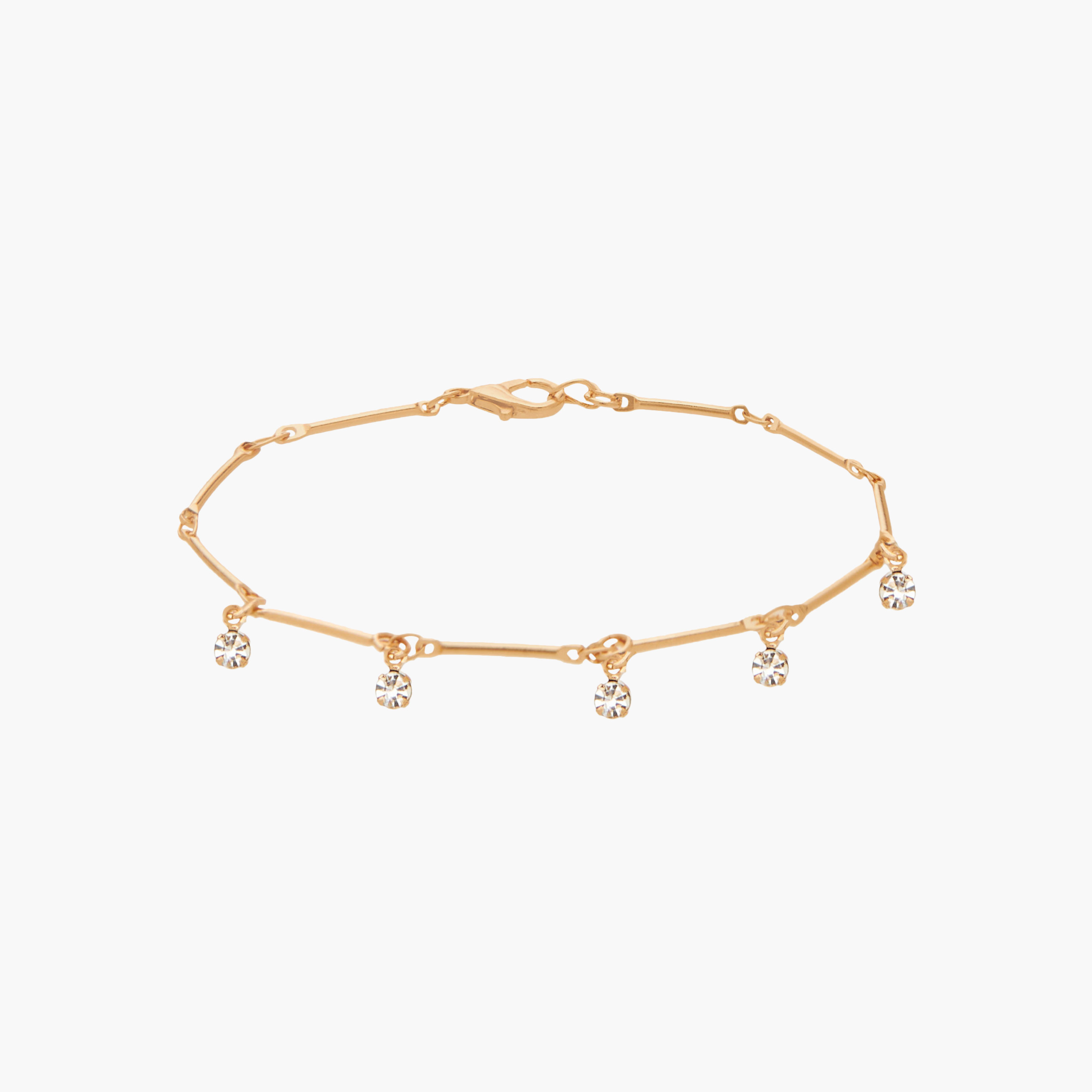 طقم خلاخيل مزينة بلون ذهبي من 7 قطع-women-watchesandjewellery-jewellery-anklets-image-8