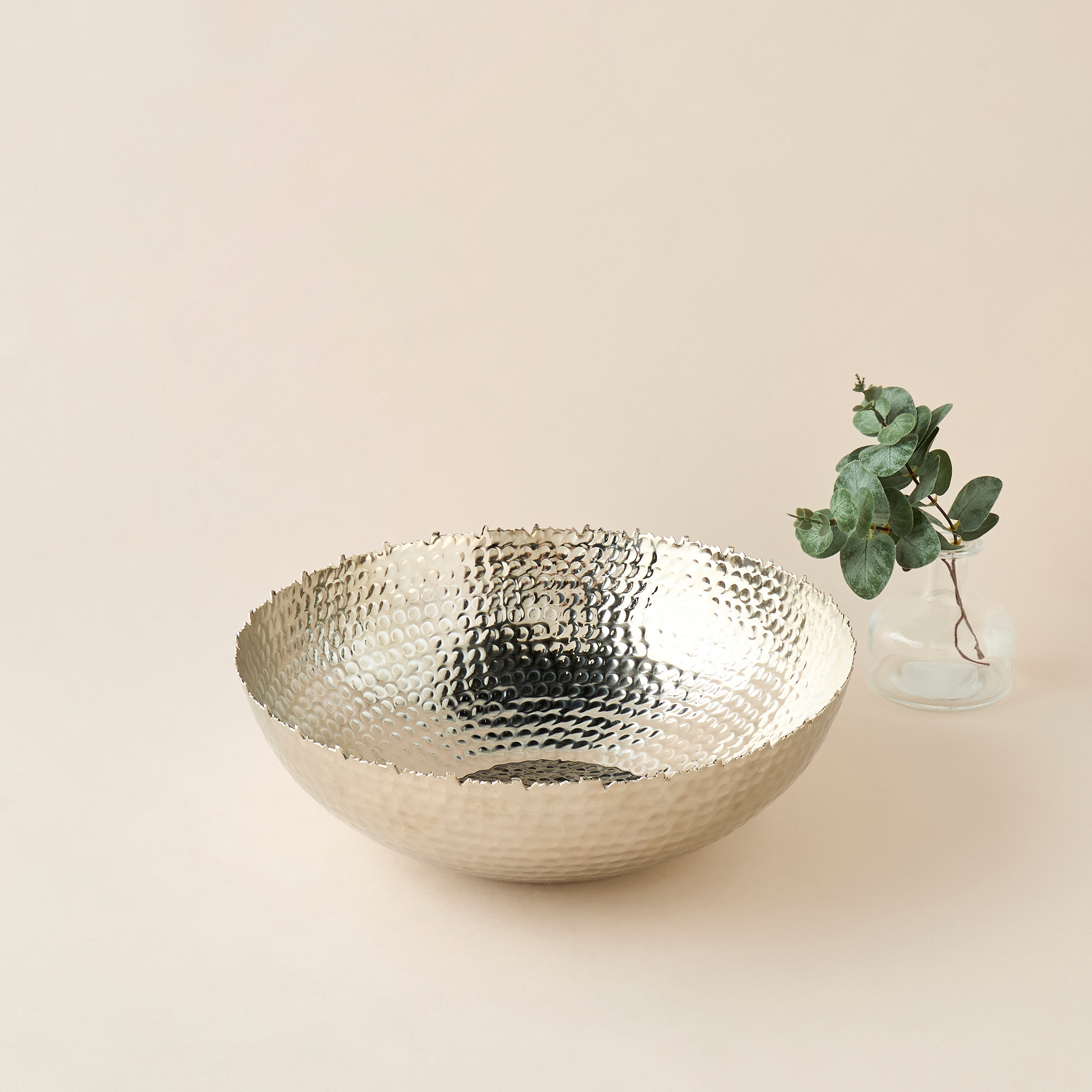 Decorative Hammered Bowl - 35x11 cms-household-decor-vasesandbowls-image-1