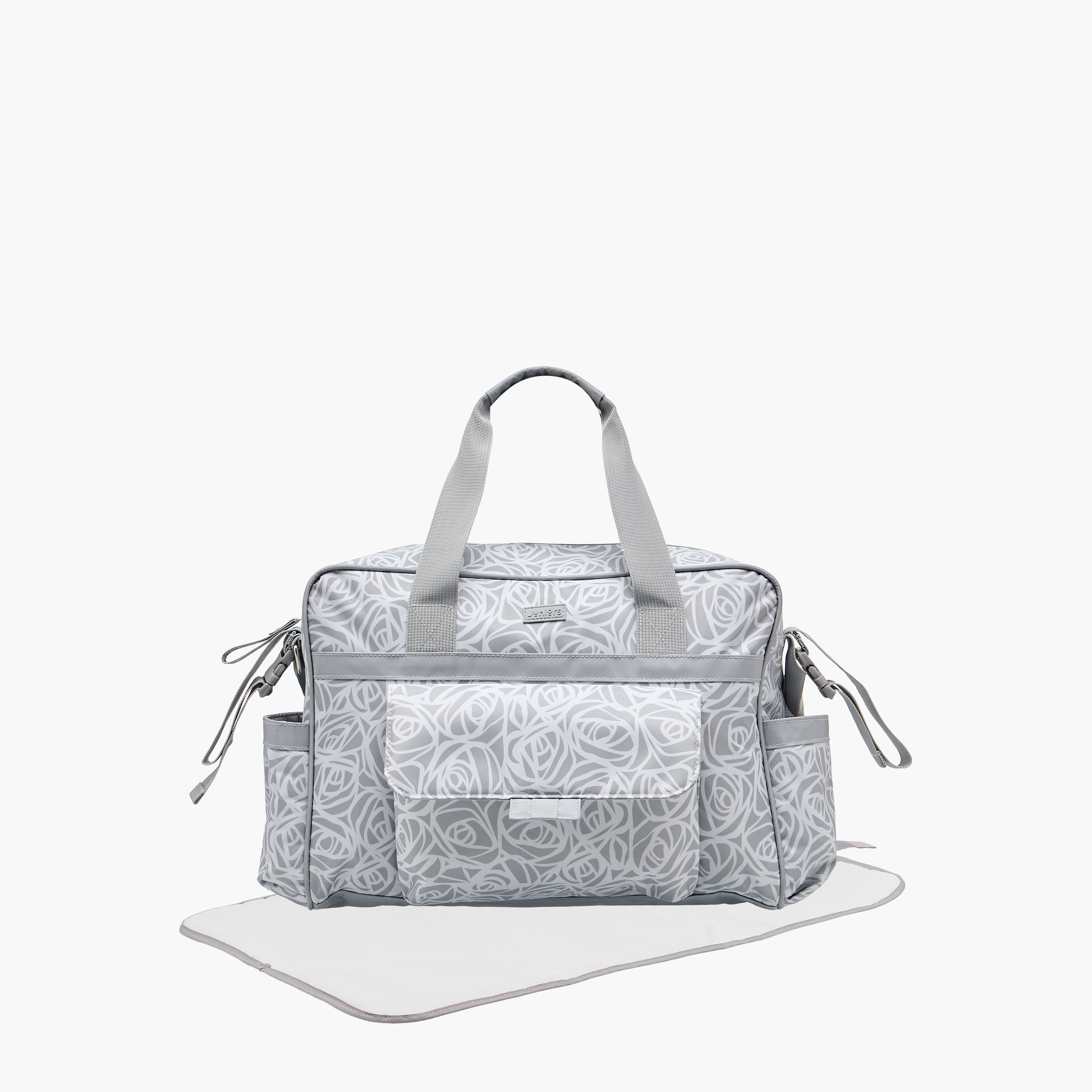 Juniors Diaper Bag with Abstract Rose Print, 38x13x28 cm-baby-diapering-diaperbags-image-1