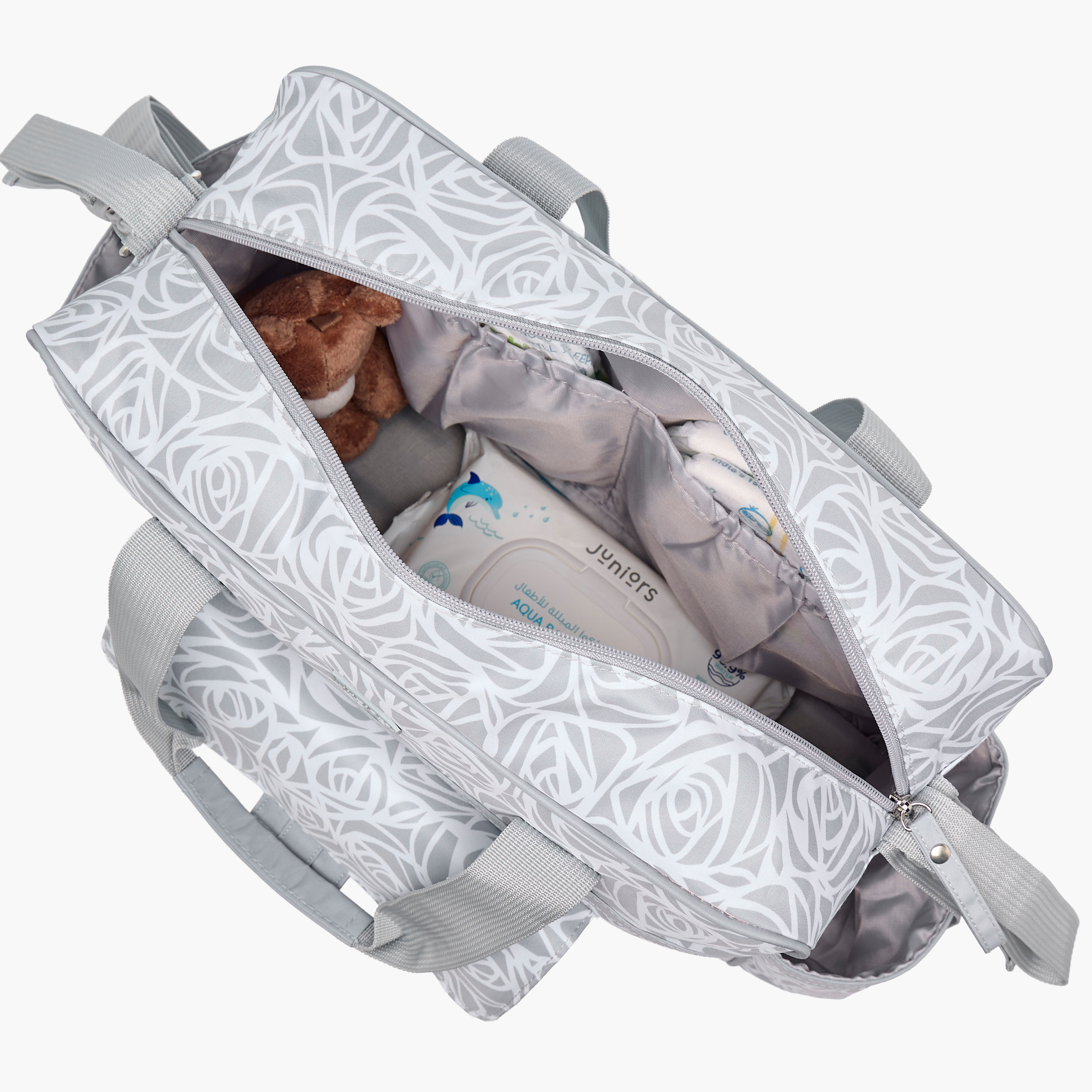 Juniors Diaper Bag with Abstract Rose Print, 38x13x28 cm-baby-diapering-diaperbags-image-10