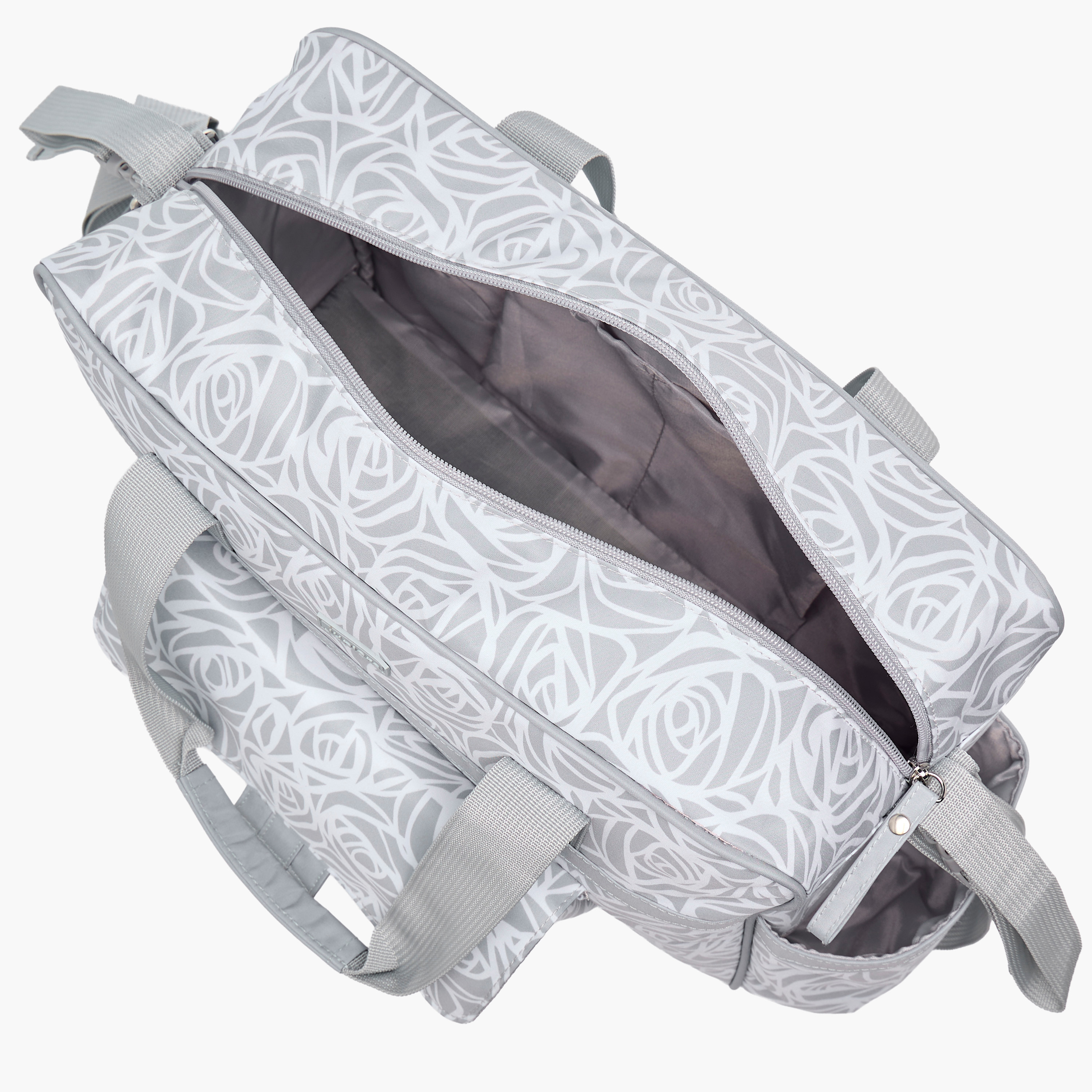 Juniors Diaper Bag with Abstract Rose Print, 38x13x28 cm-baby-diapering-diaperbags-image-9