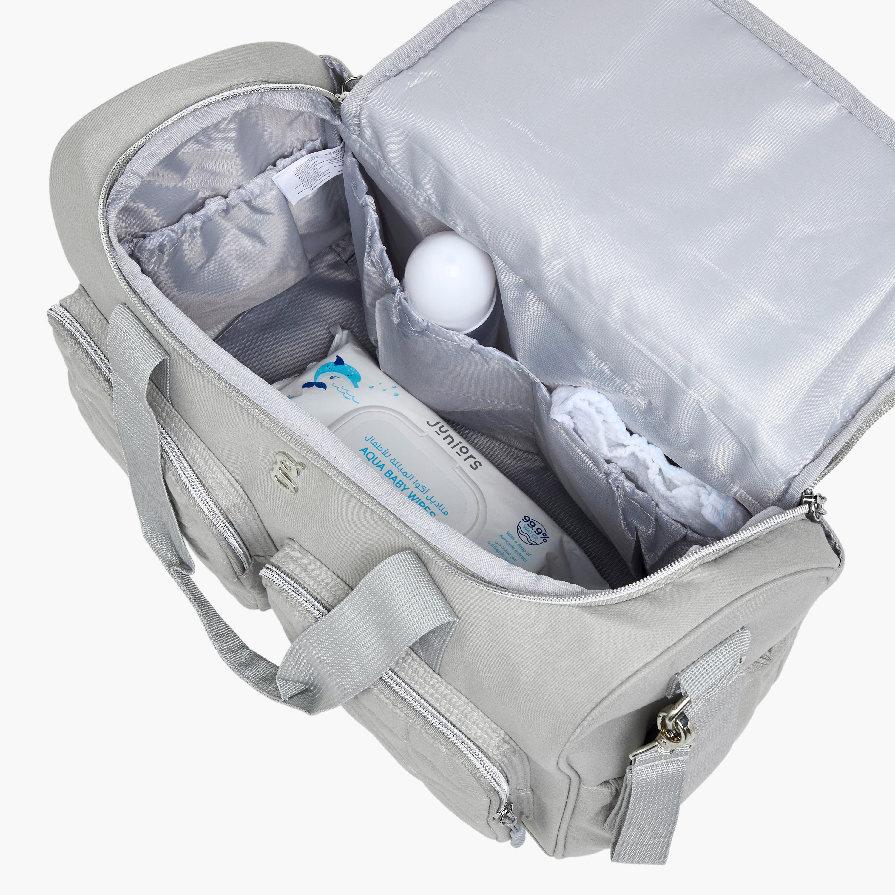 شنطة حفاضات مع مفرش غيار من جيجلز-baby-gear-diaperbags-image-10