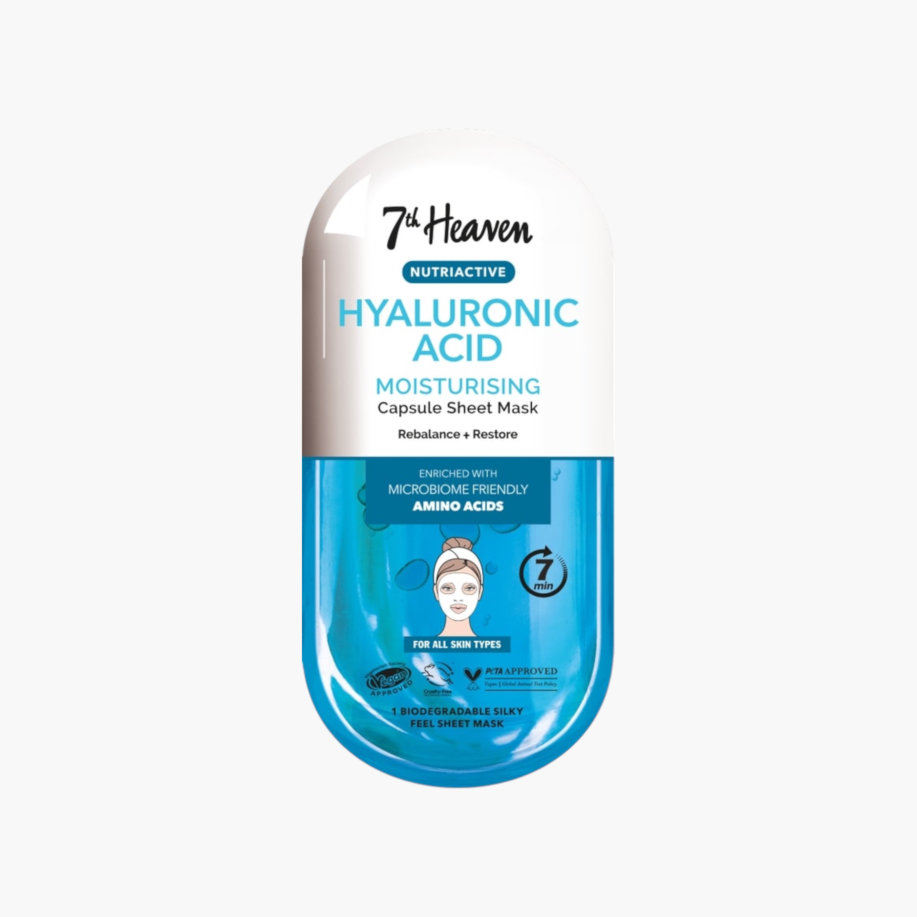 7TH HEAVEN Nutriactive Hyaluronic Acid Moisturising Capsule Sheet Mask-beautyandpersonalcare-skin-masks-masksandpeels-image-1