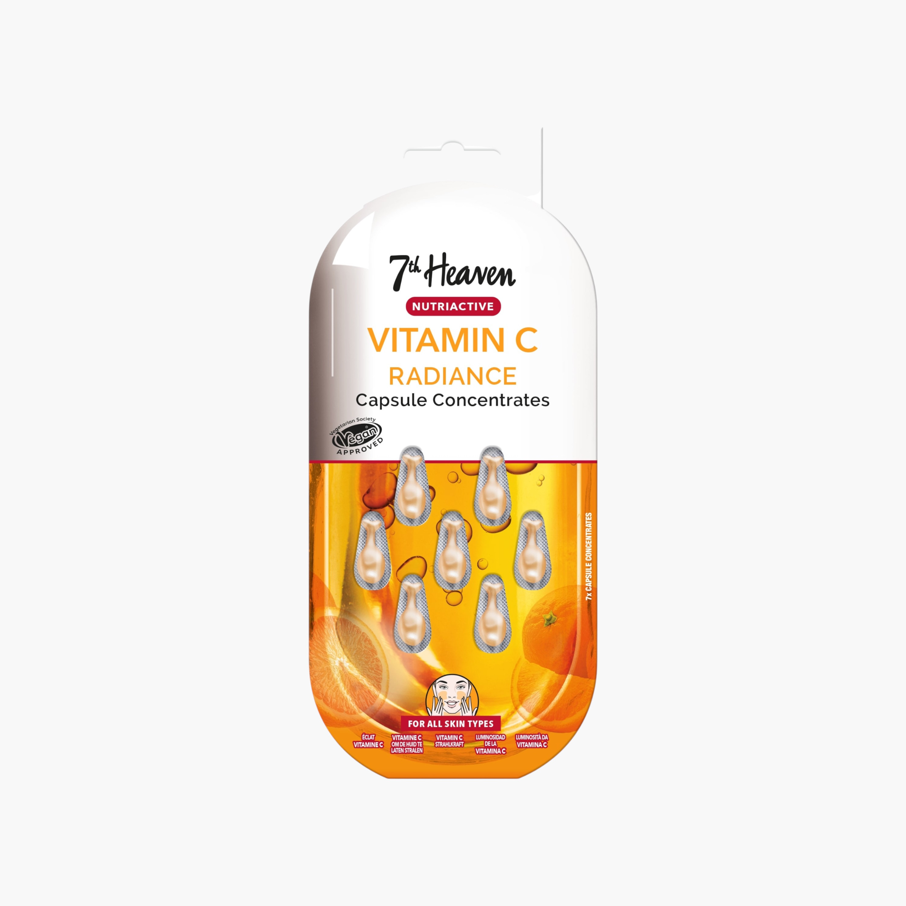 7TH HEAVEN 7-Piece Nutriactive Vitamin C Radiance Capsule Set-beautyandpersonalcare-skin-masks-masksandpeels-image-1