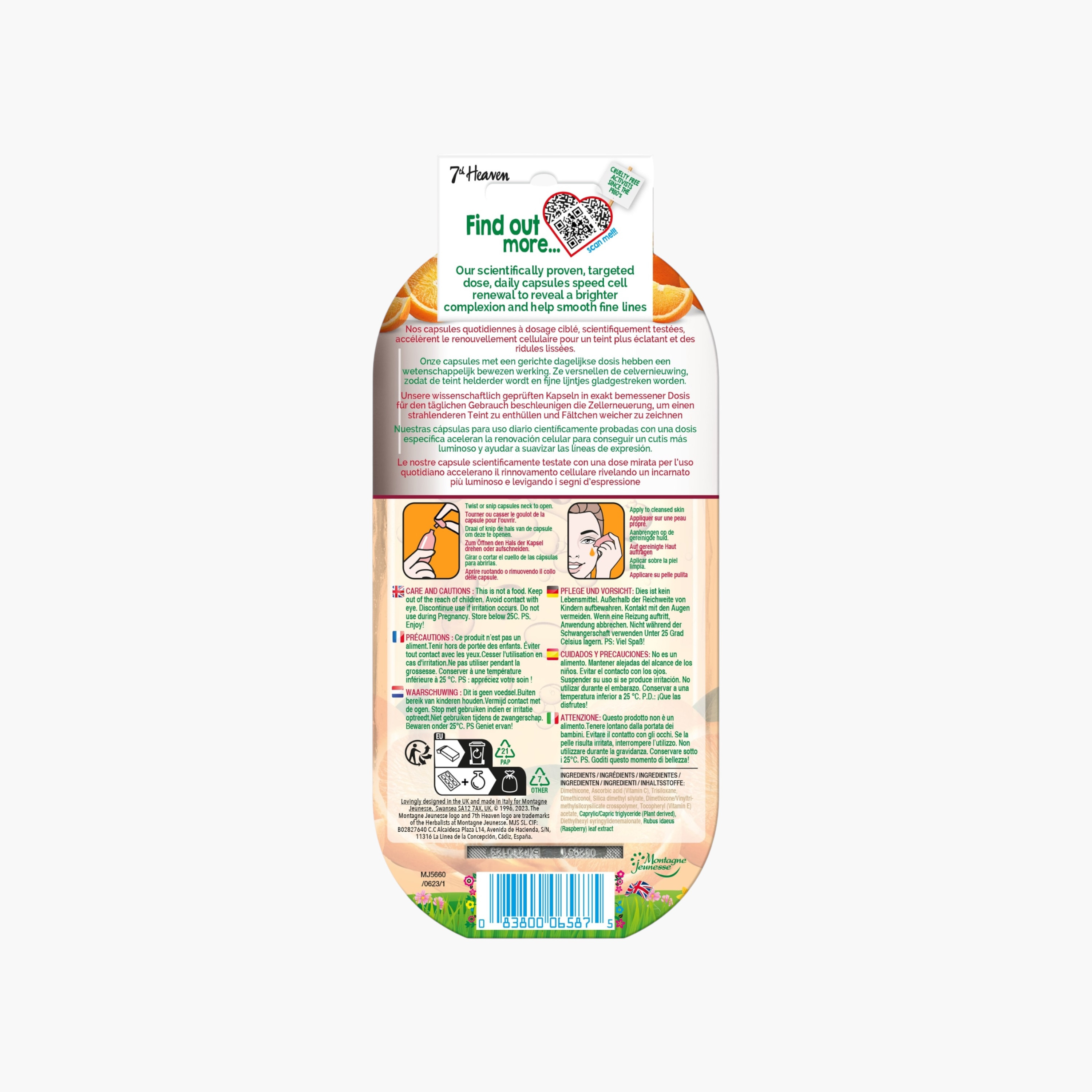 مجموعة كبسولات فيتامين سي نيوترا أكتيف لإشراقة البشرة 7 قطع من 7ث هيفن-beautyandpersonalcare-skin-masks-masksandpeels-image-2